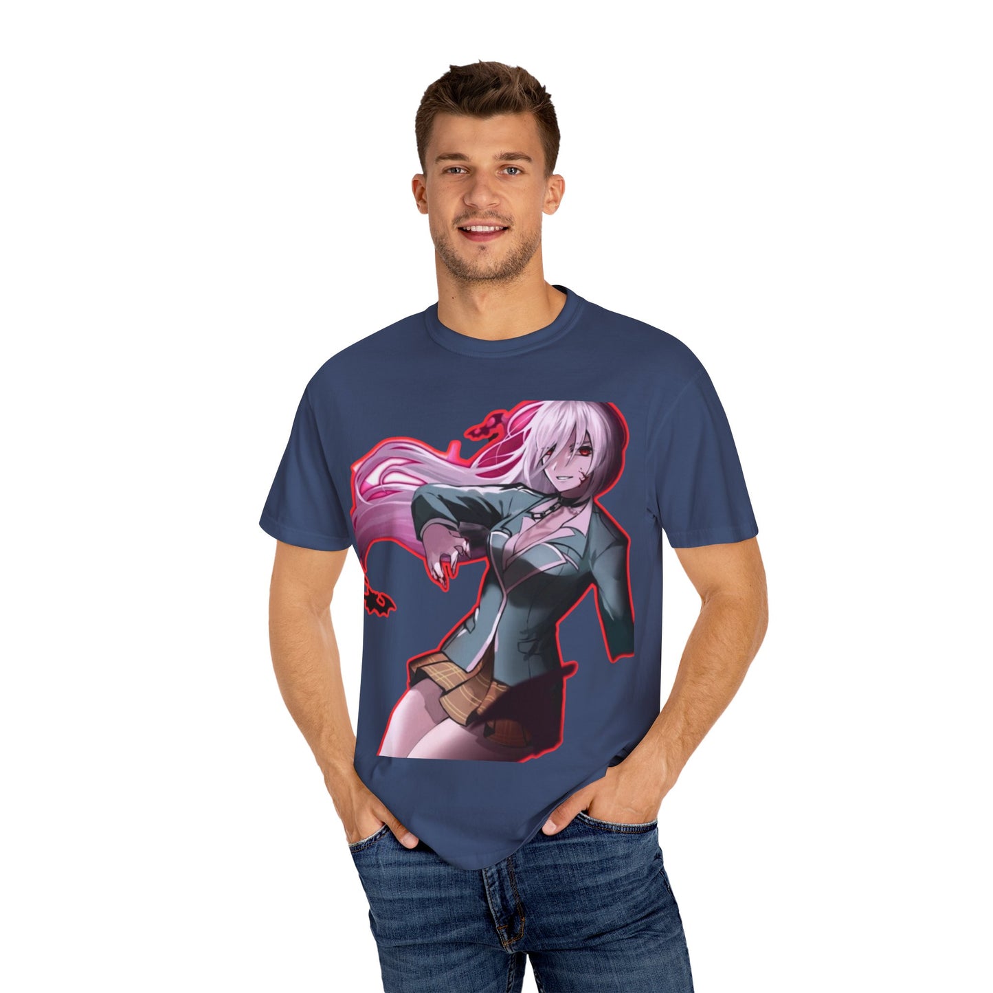 Anime-Themed T-Shirt Featuring Bold Artwork