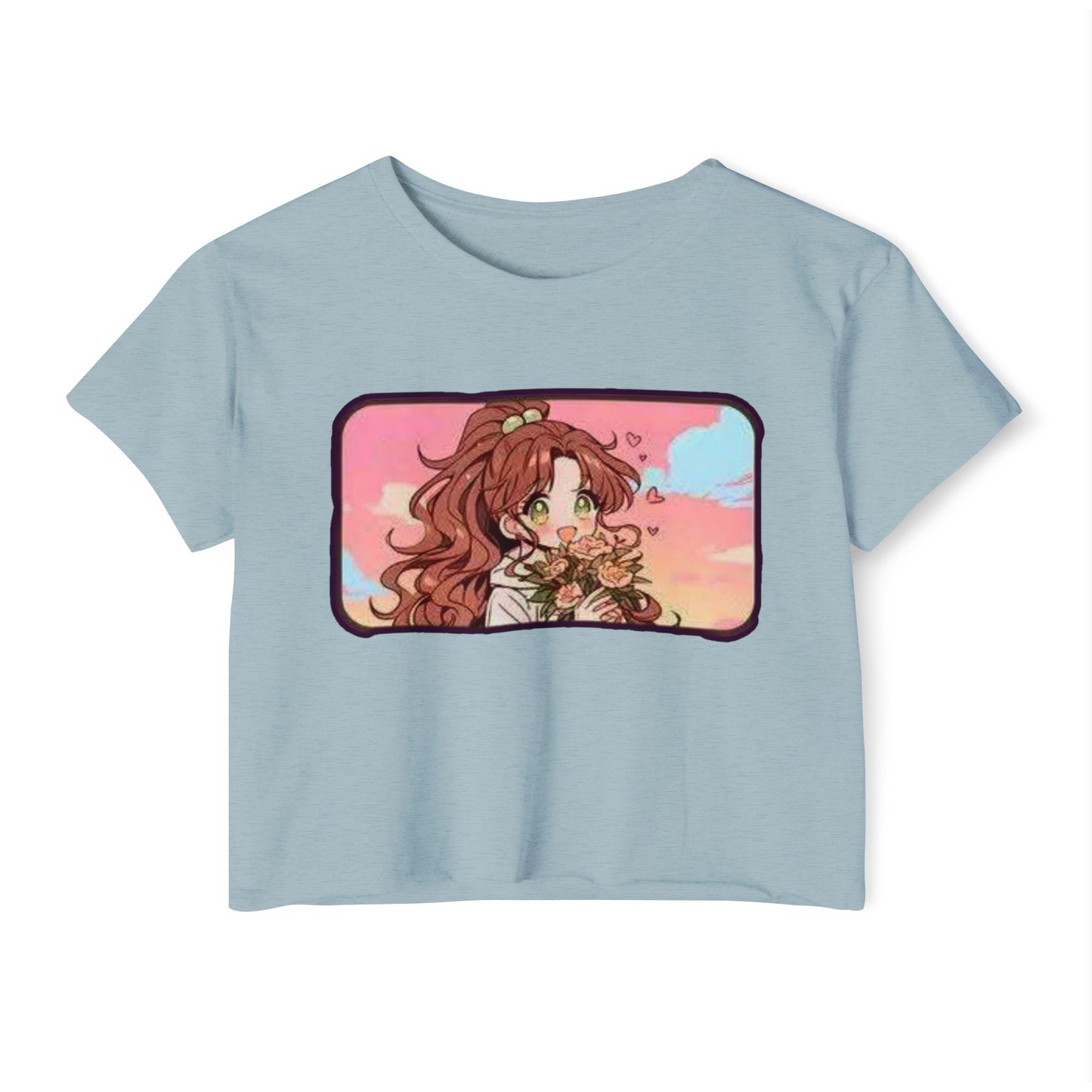 Boho Floral sailor moon 9 Women's Crop Top, Festival Wear, Summer Fashion, Cute Top, Gift for Her
