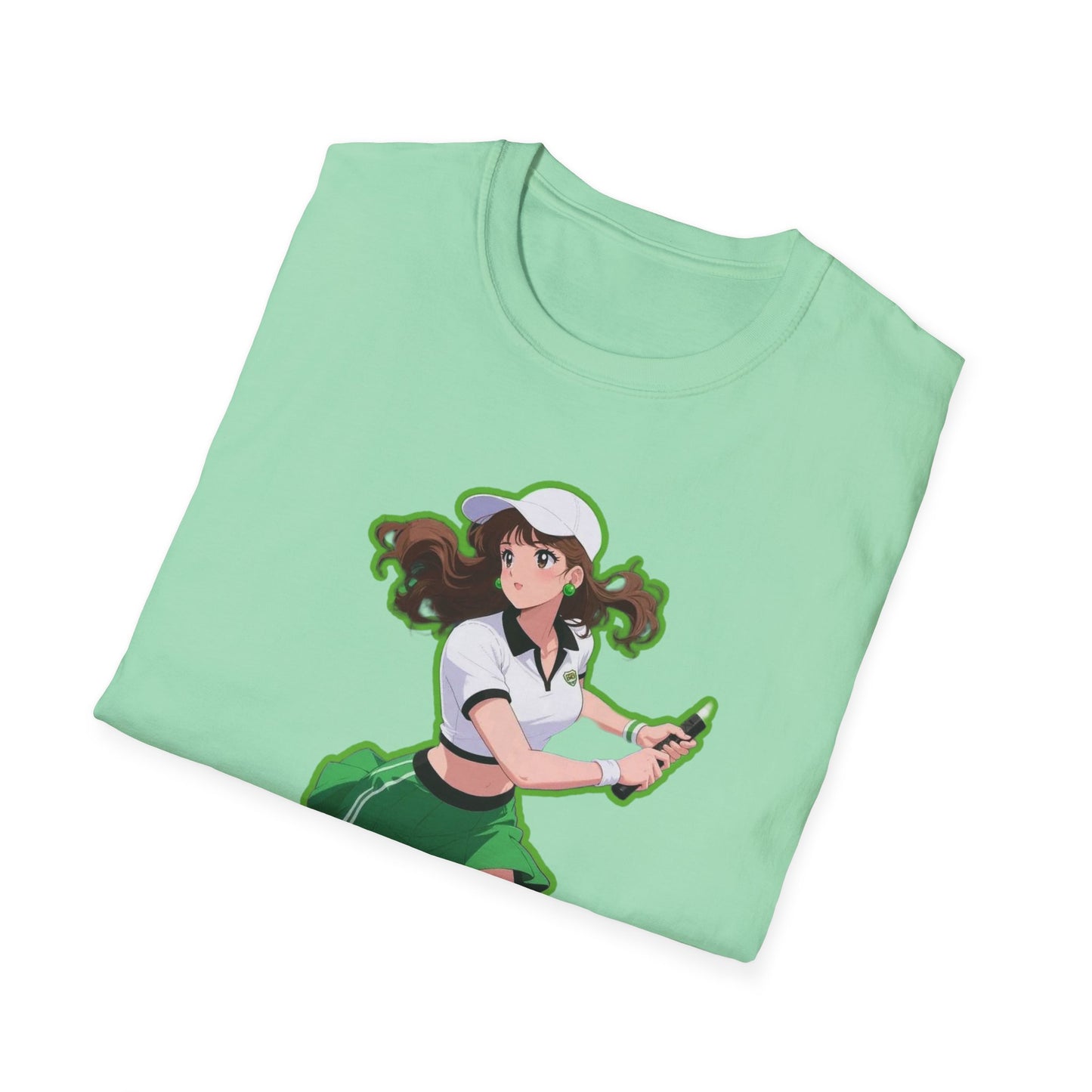 Playful Anime sailor moon 4 Character T-Shirt, Unisex Softstyle Tee, Casual Graphic Shirt, Gift for Anime Lovers, Fun Everyday Wear, Otaku Merchandise