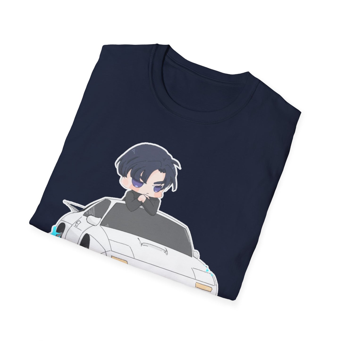 Anime Car initial D 4 Chibi T-Shirt, Unisex Graphic Tee, Cool Gift for Car Lovers, Casual Wear, Streetwear Style