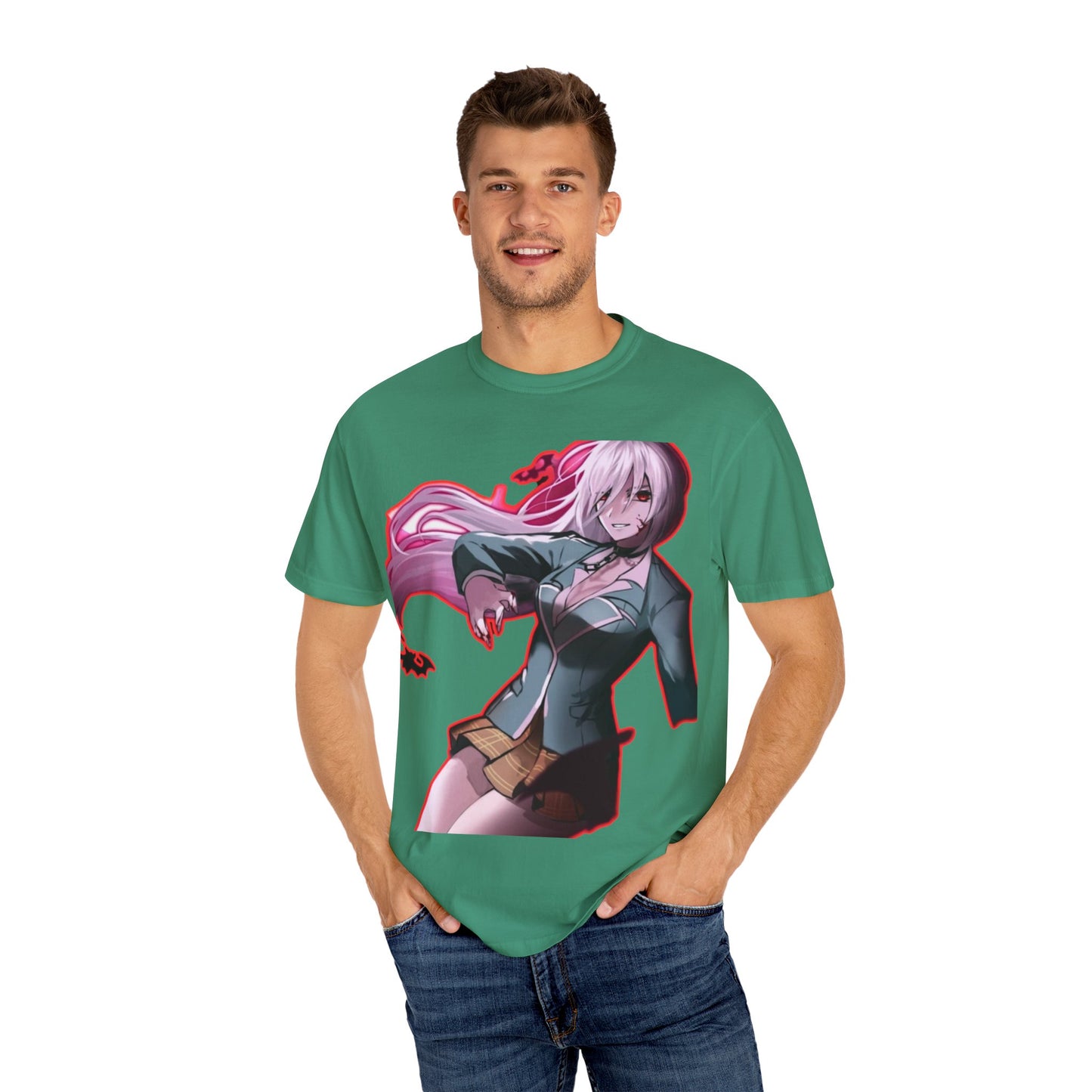 Anime-Themed T-Shirt Featuring Bold Artwork
