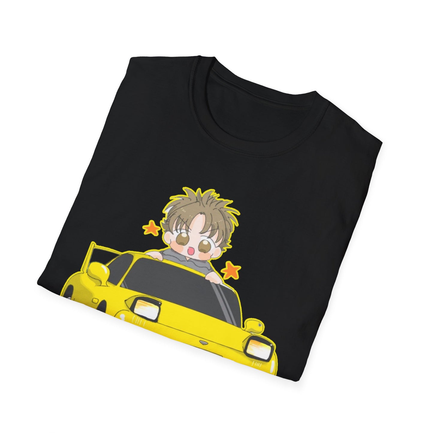 Cool Cartoon initial D 5 Car Unisex T-Shirt - Fun Gift for Car Lovers, Anime Fans, Birthday, Casual Wear, Everyday Style