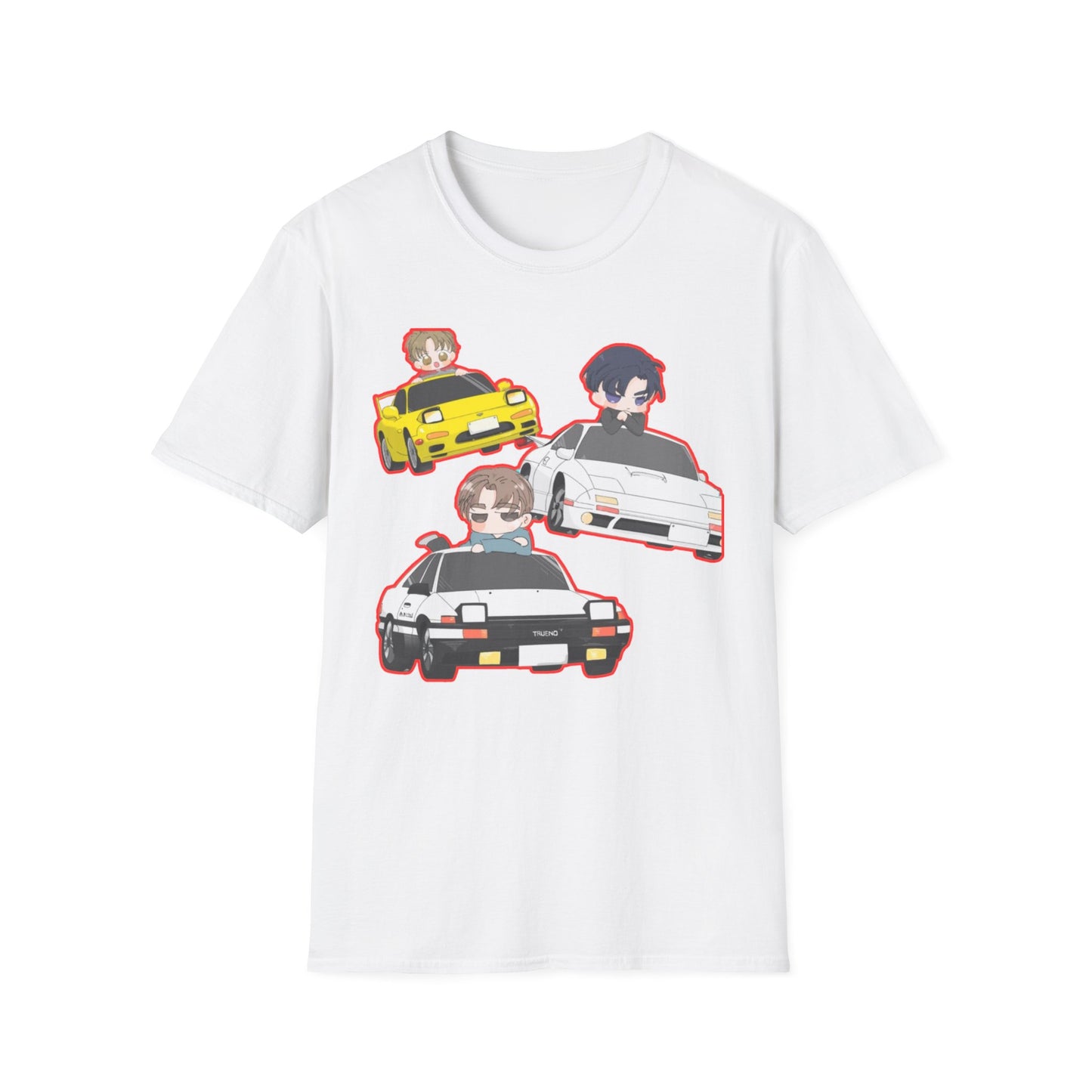 Anime Car initial D 2 Enthusiast T-Shirt, Cool Graphic Tee, Unisex Design, Perfect Gift for Gamers, Casual Streetwear, Fun Summer Shirt