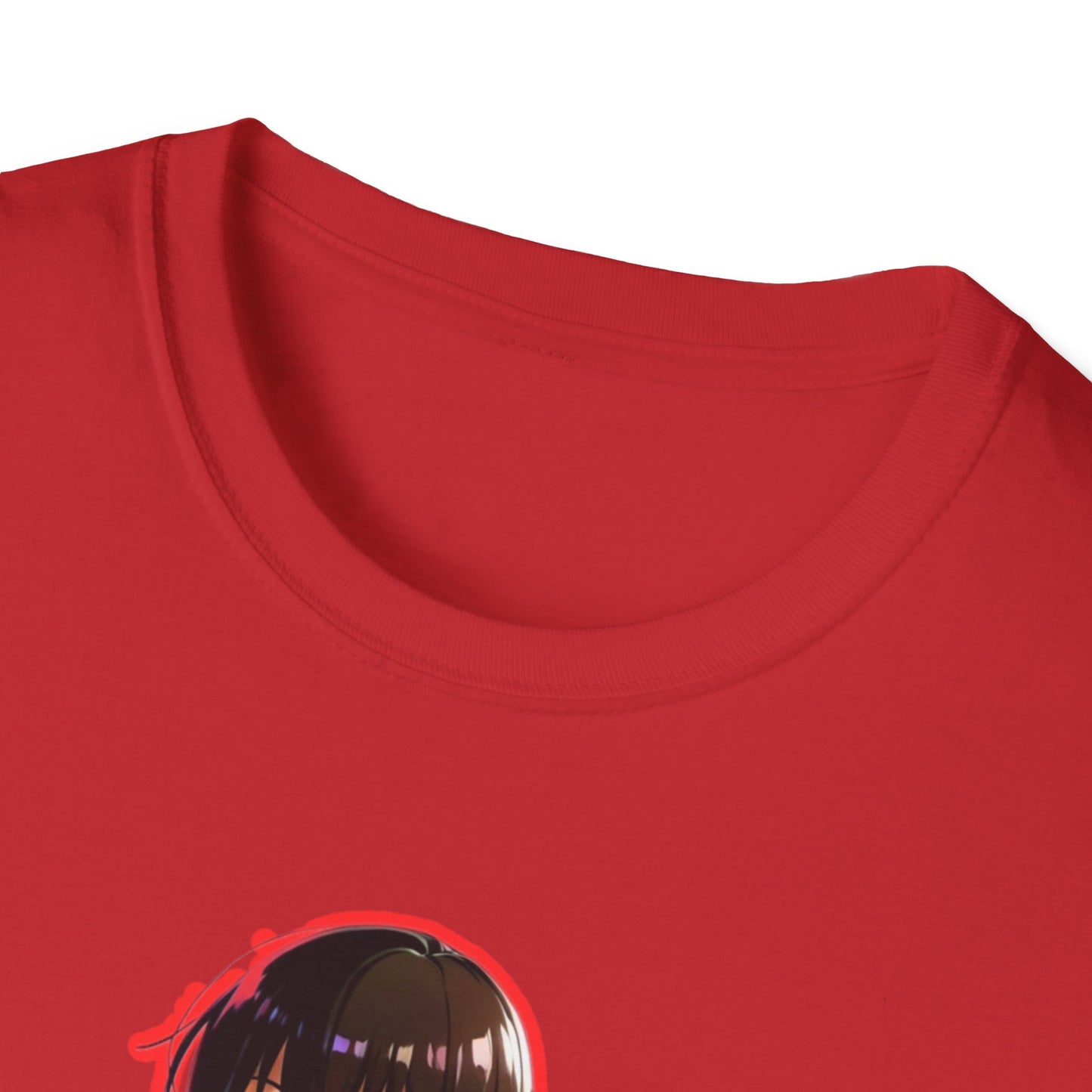 Cute Anime Graphic erased T-Shirt, Unisex Softstyle Tee for Fans, Cozy Everyday Wear, Perfect Gift for Teens, Anime Merchandise