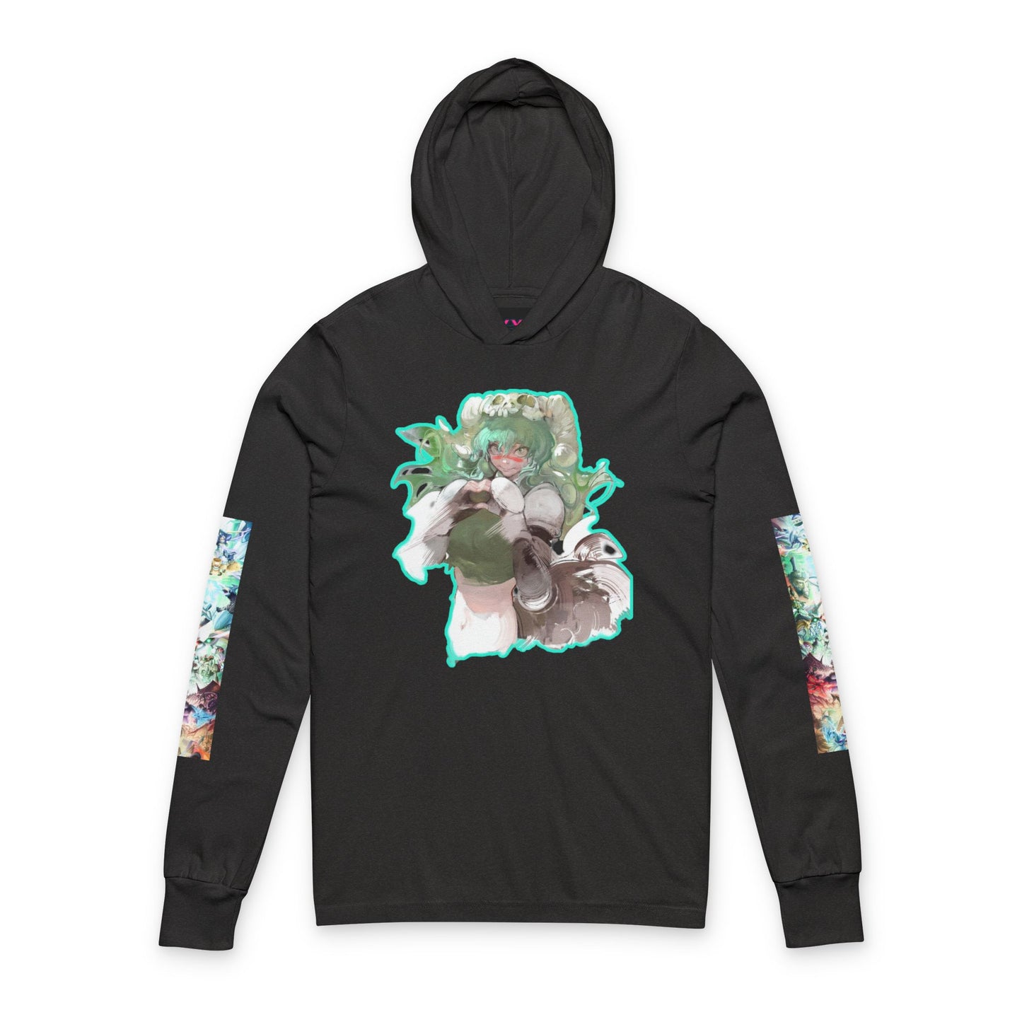 Anime-Inspired bleach Unisex Hooded Long Sleeve Tee, Trendy Streetwear, Cozy Layering Piece, Perfect for Anime Fans, Casual Wear, Gift for Holidays