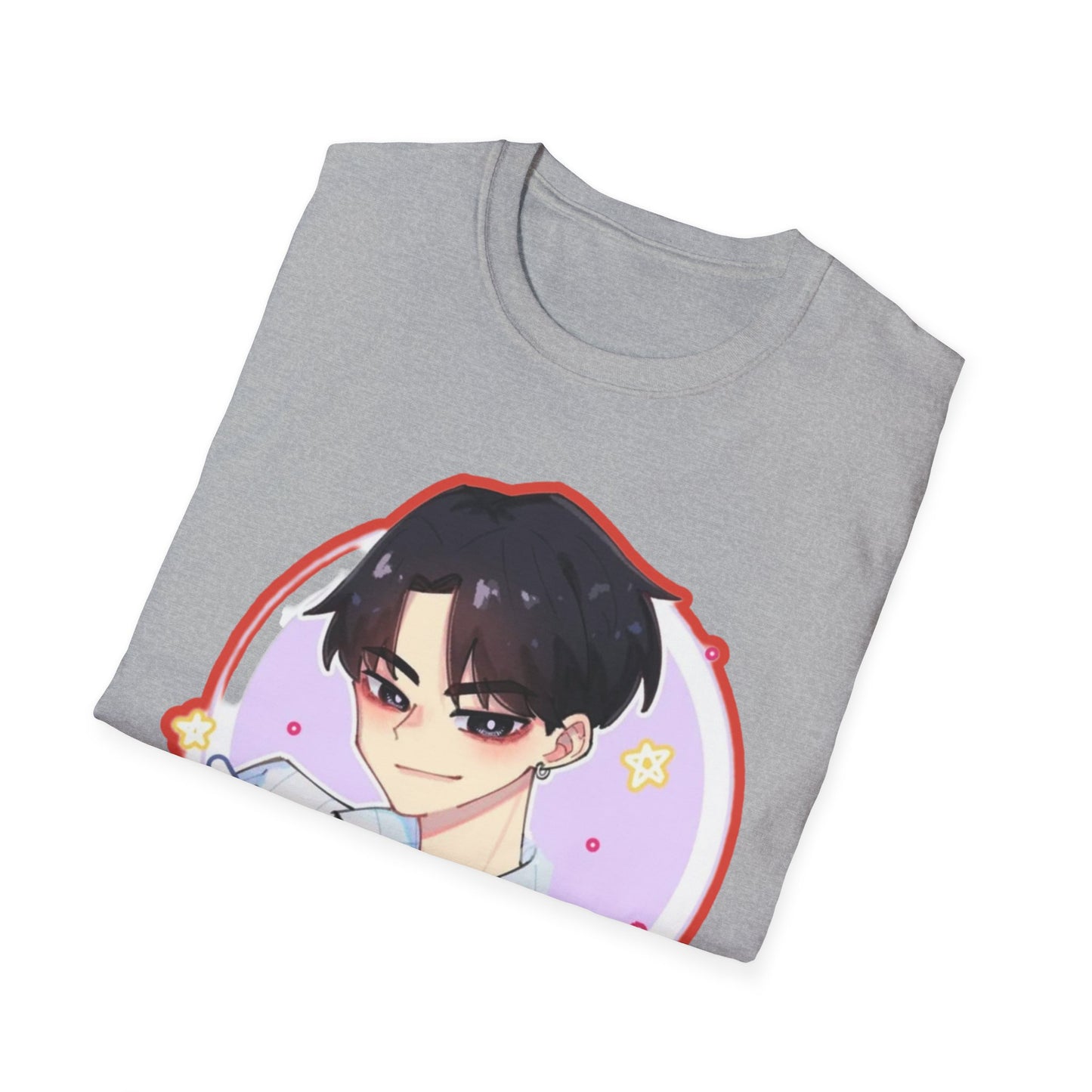 Anime Character kpop boy 2 T-Shirt, Cute Graphic Tee, Unisex Casual Wear, Gift for Teens, Kawaii Fashion, Birthday Present