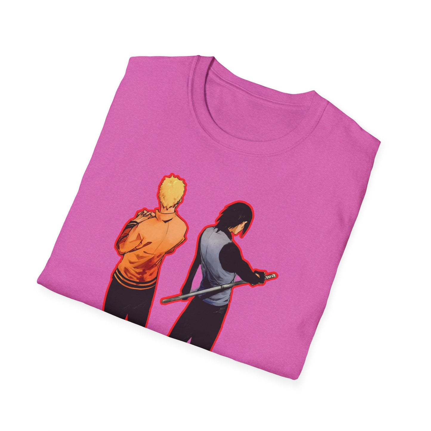 Dynamic Duo Naruto Unisex T-Shirt, Casual Graphic Tee, Perfect Gift for Friends, Birthday Apparel, Fan Merchandise