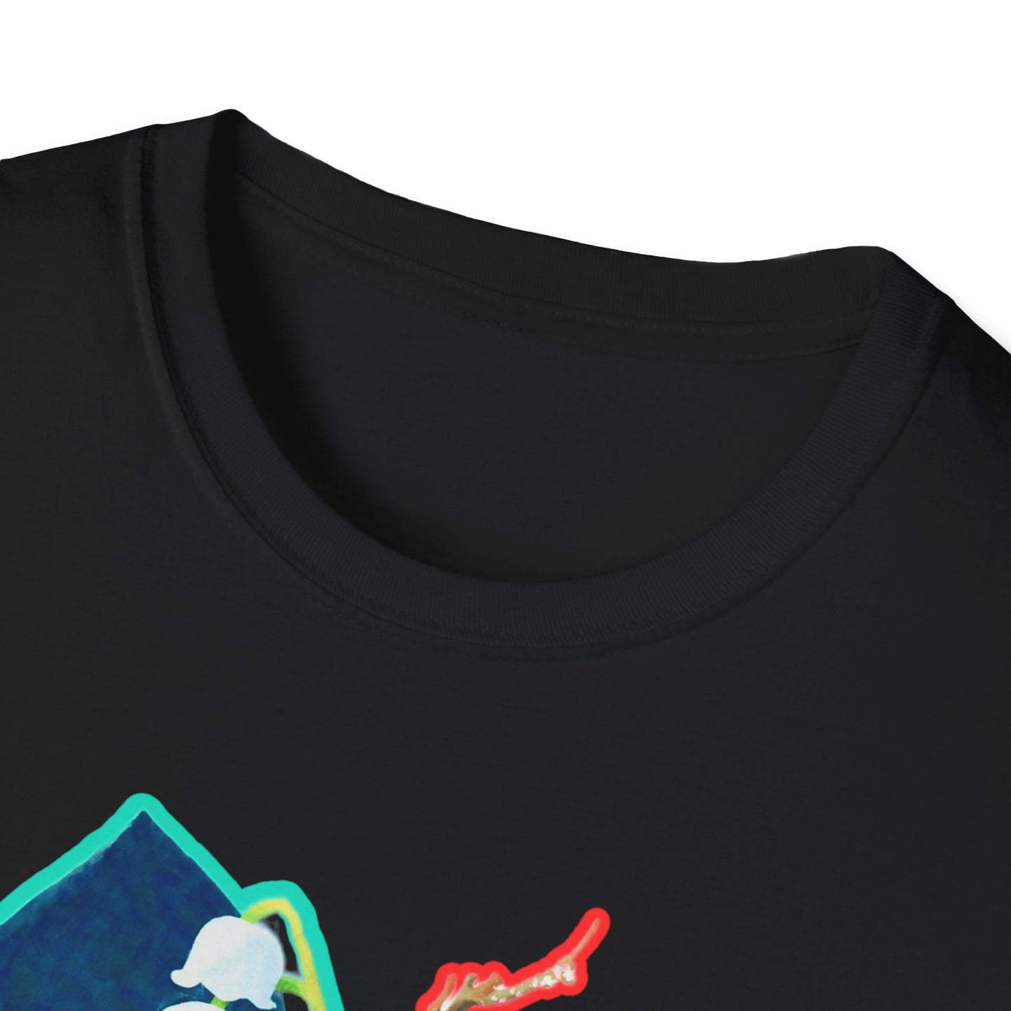 Artistic Unisex erased 5 Softstyle T-Shirt | Unique Graphic Tee, Gift for Art Lovers, Trendy Fashion, Everyday Wear, Creative Style