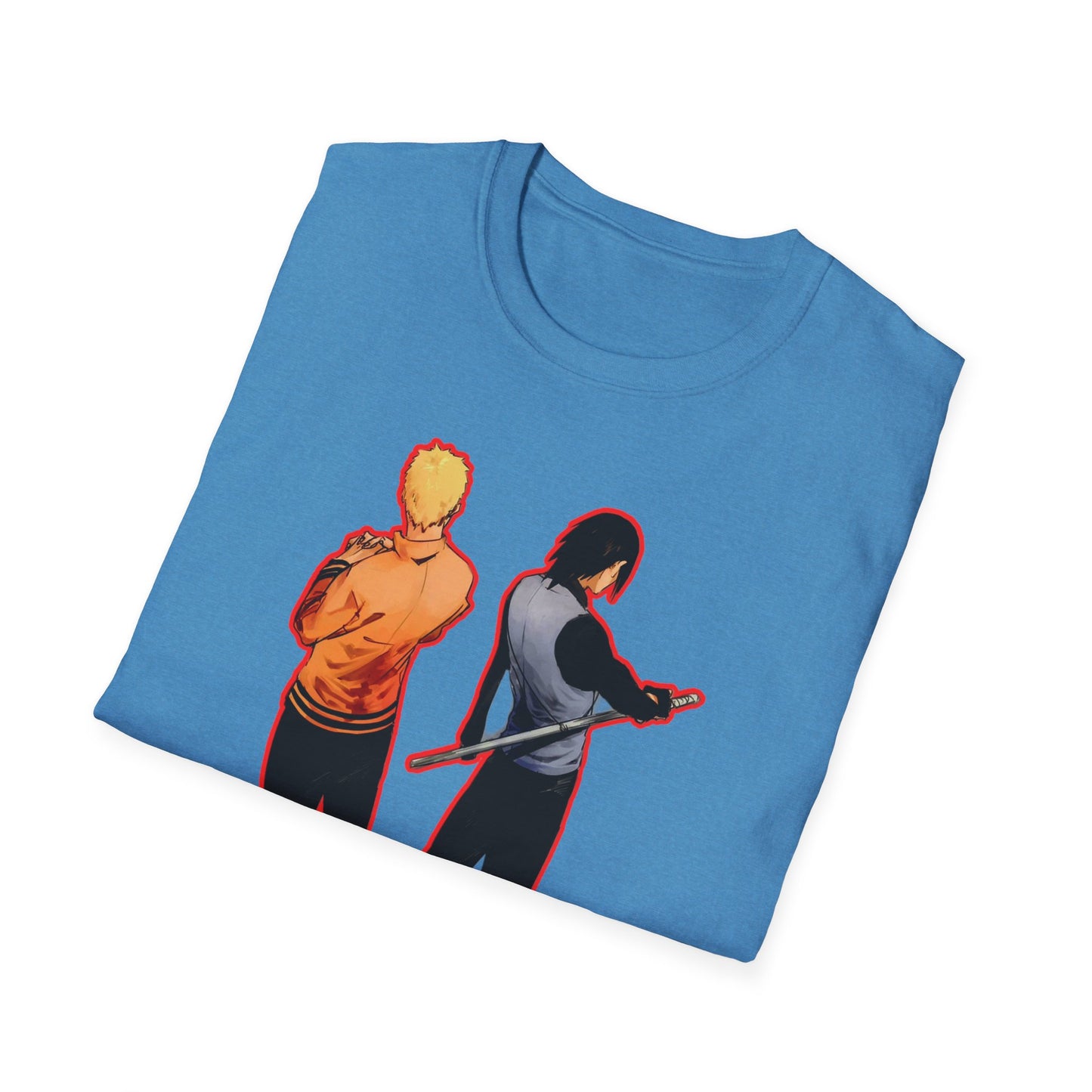 Dynamic Duo Naruto Unisex T-Shirt, Casual Graphic Tee, Perfect Gift for Friends, Birthday Apparel, Fan Merchandise