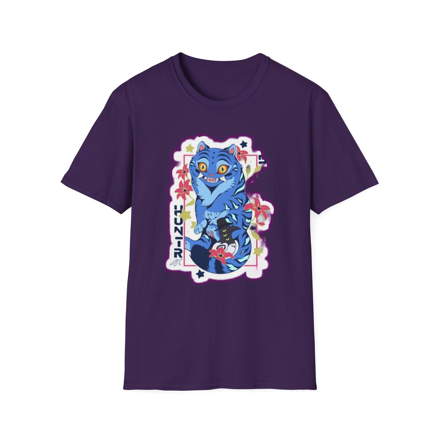 Whimsical Cartoon idol tiger 2 Graphic T-Shirt, Fun Unisex Tee for Kids and Teens, Perfect for Birthdays, Gifts, Casual Wear, Unique Playful Design