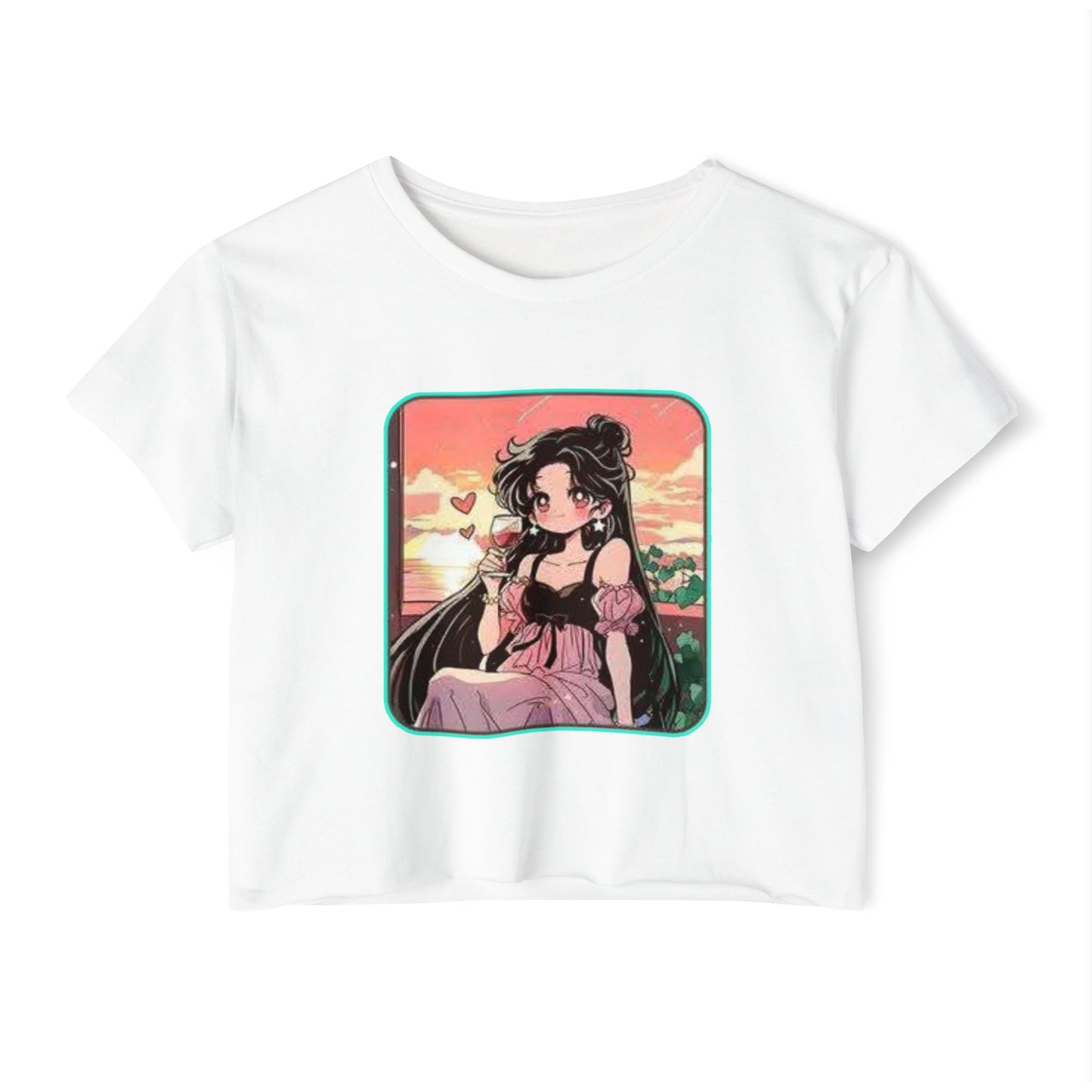 Chic Festival sailor moon 17 Crop Top | Anime Style T-Shirt, Summer Fashion, Music Festival Outfit, Casual Wear, Gift for Her