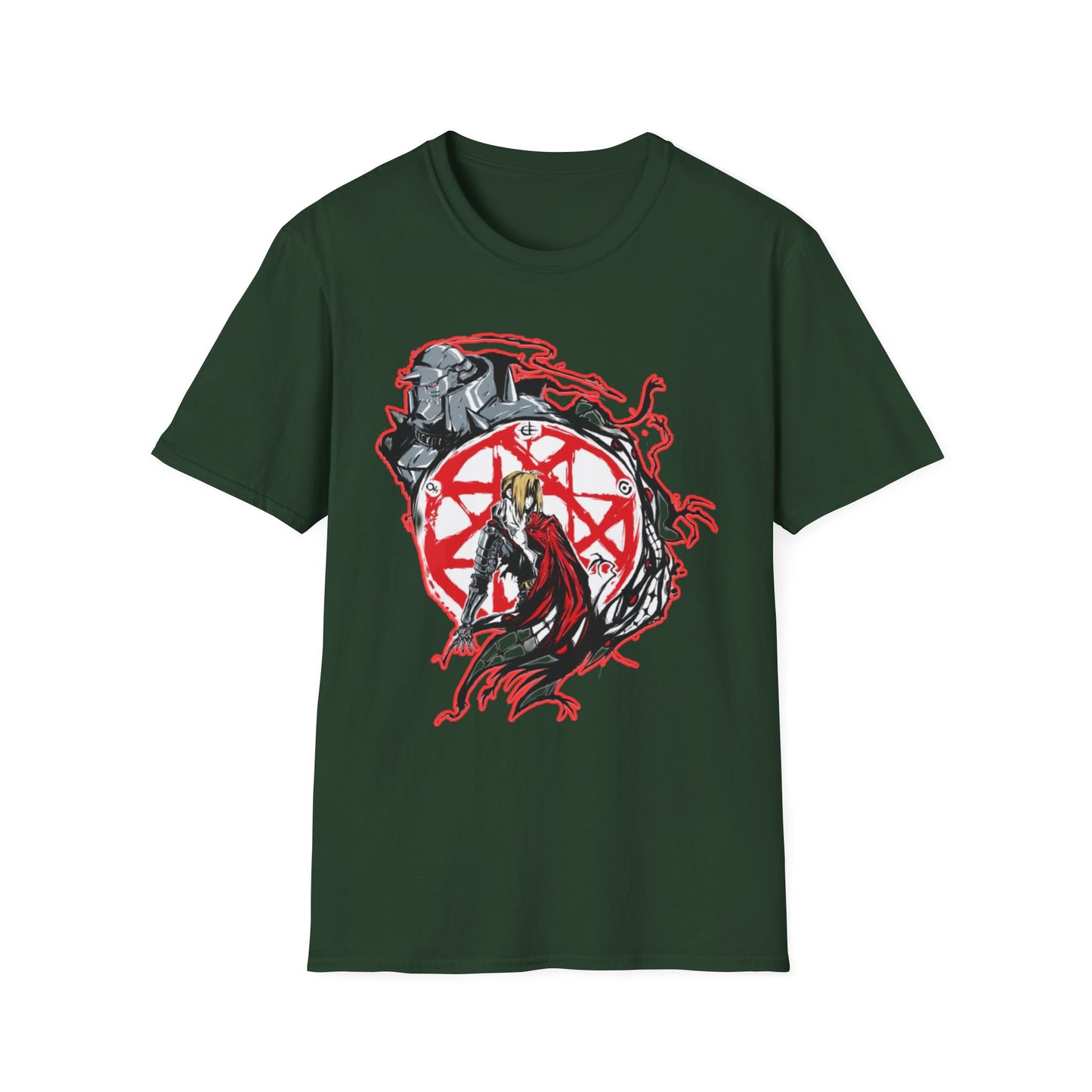 Unisex Graphic Tee fma - Vintage Norse Mythology Design, Casual Wear, Gift for Fans, Birthday, Everyday Style, Cosplay