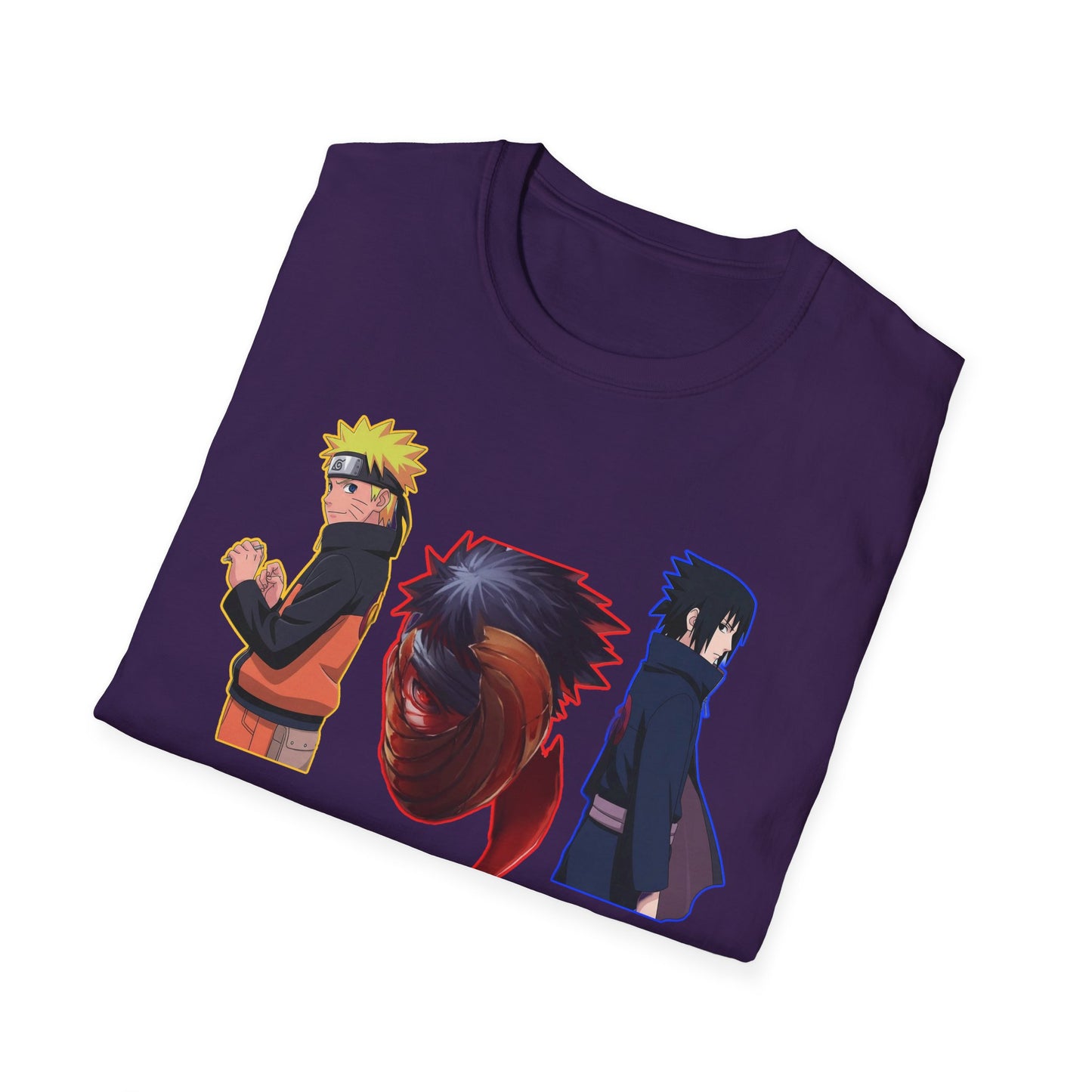 Anime-Inspired Naruto 5 Unisex Softstyle T-Shirt, Graphic Tee for Fans, Casual Wear, Gift for Birthdays, Cosplay, and Conventions