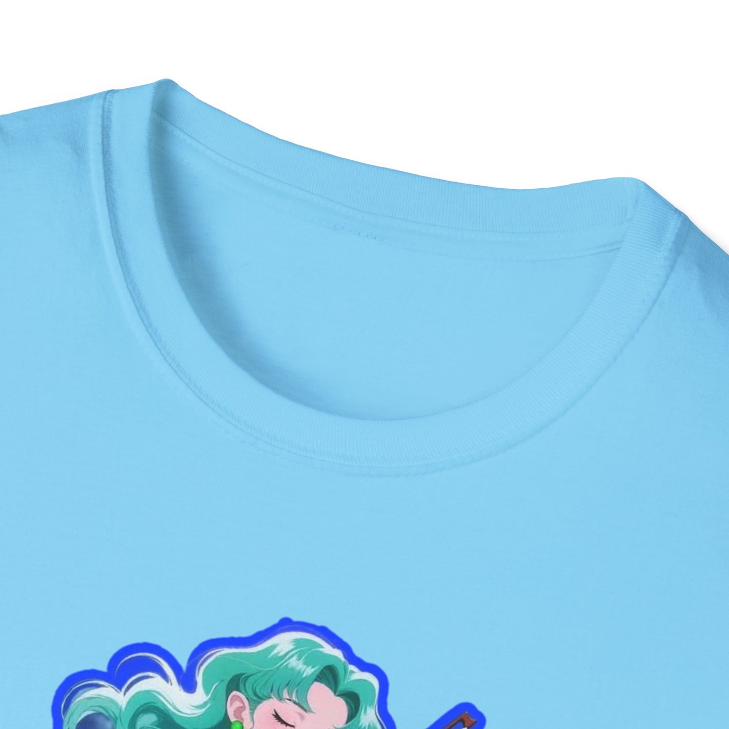 Enchanting Violinist sailor moon 7 Unisex Softstyle T-Shirt, Music Lover Gift, Casual Wear, Concert Tee, Artistic Apparel
