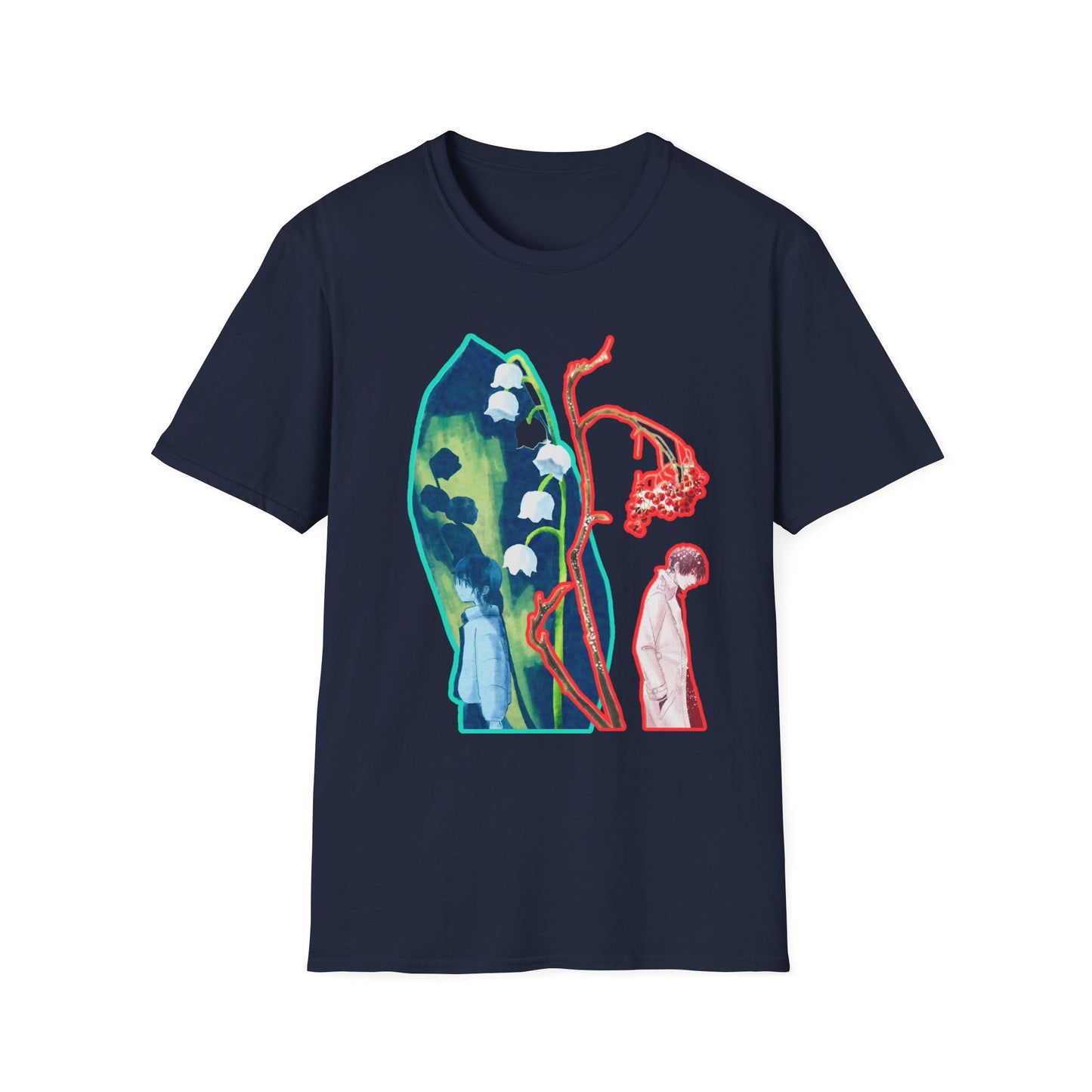 Artistic Unisex erased 5 Softstyle T-Shirt | Unique Graphic Tee, Gift for Art Lovers, Trendy Fashion, Everyday Wear, Creative Style