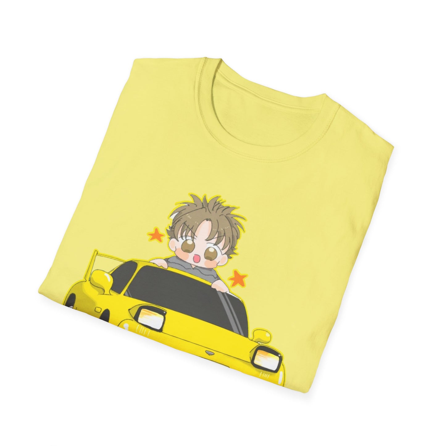 Cool Cartoon initial D 5 Car Unisex T-Shirt - Fun Gift for Car Lovers, Anime Fans, Birthday, Casual Wear, Everyday Style