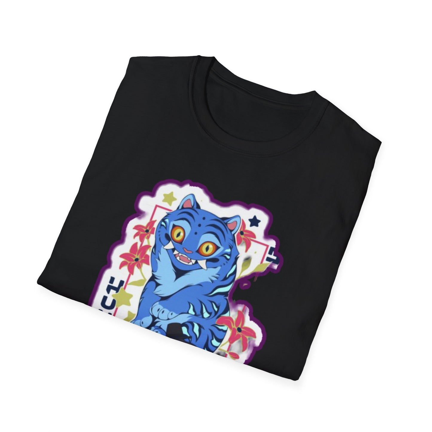 Whimsical Cartoon idol tiger 2 Graphic T-Shirt, Fun Unisex Tee for Kids and Teens, Perfect for Birthdays, Gifts, Casual Wear, Unique Playful Design
