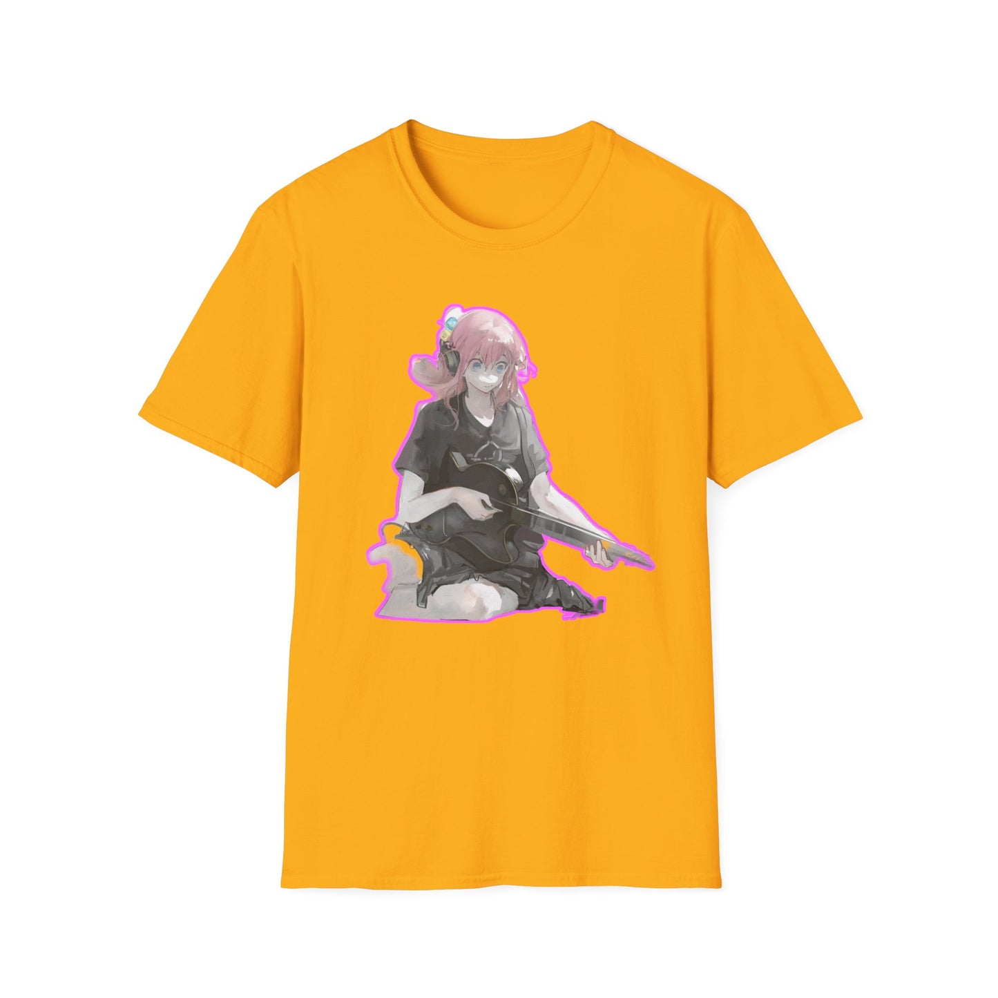 Cool Gamer Girl T-Shirt, Anime Tee, Unisex Softstyle Shirt for Game Lovers, Gift for Birthdays, Casual Wear, Fun Streetwear