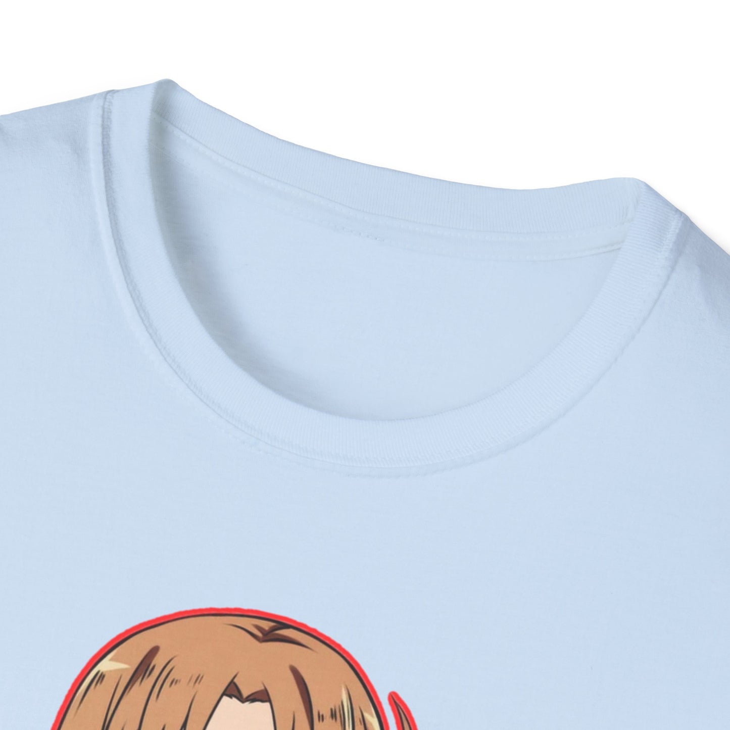 Anime Character Pancakes sao Unisex Softstyle T-Shirt, Cute Graphic Tee, Gift for Fans, Casual Wear, Cosplay Event