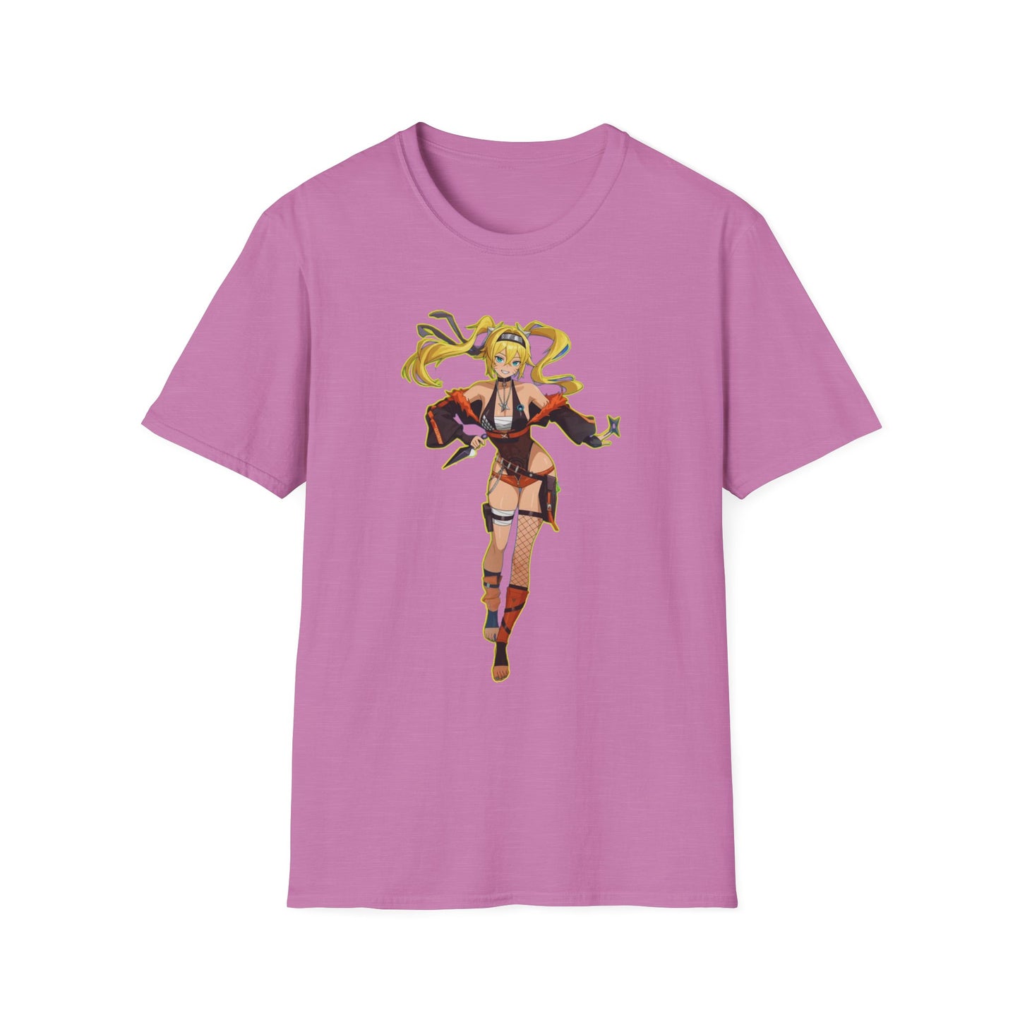 Anime-Inspired Naruto 8 Unisex Softstyle T-Shirt, Casual Wear, Gifts for Gamers, Comic Con Apparel, Unique Fashion Statement