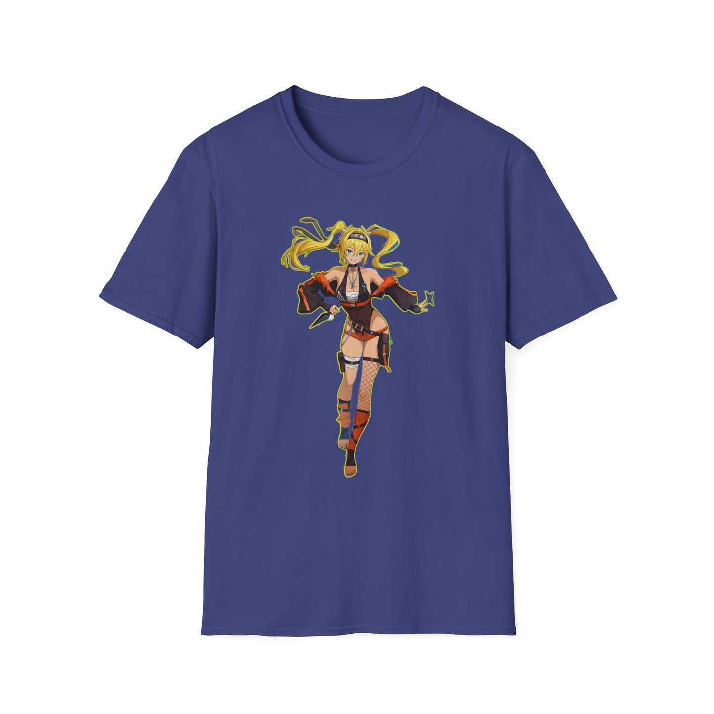Anime-Inspired Naruto 8 Unisex Softstyle T-Shirt, Casual Wear, Gifts for Gamers, Comic Con Apparel, Unique Fashion Statement