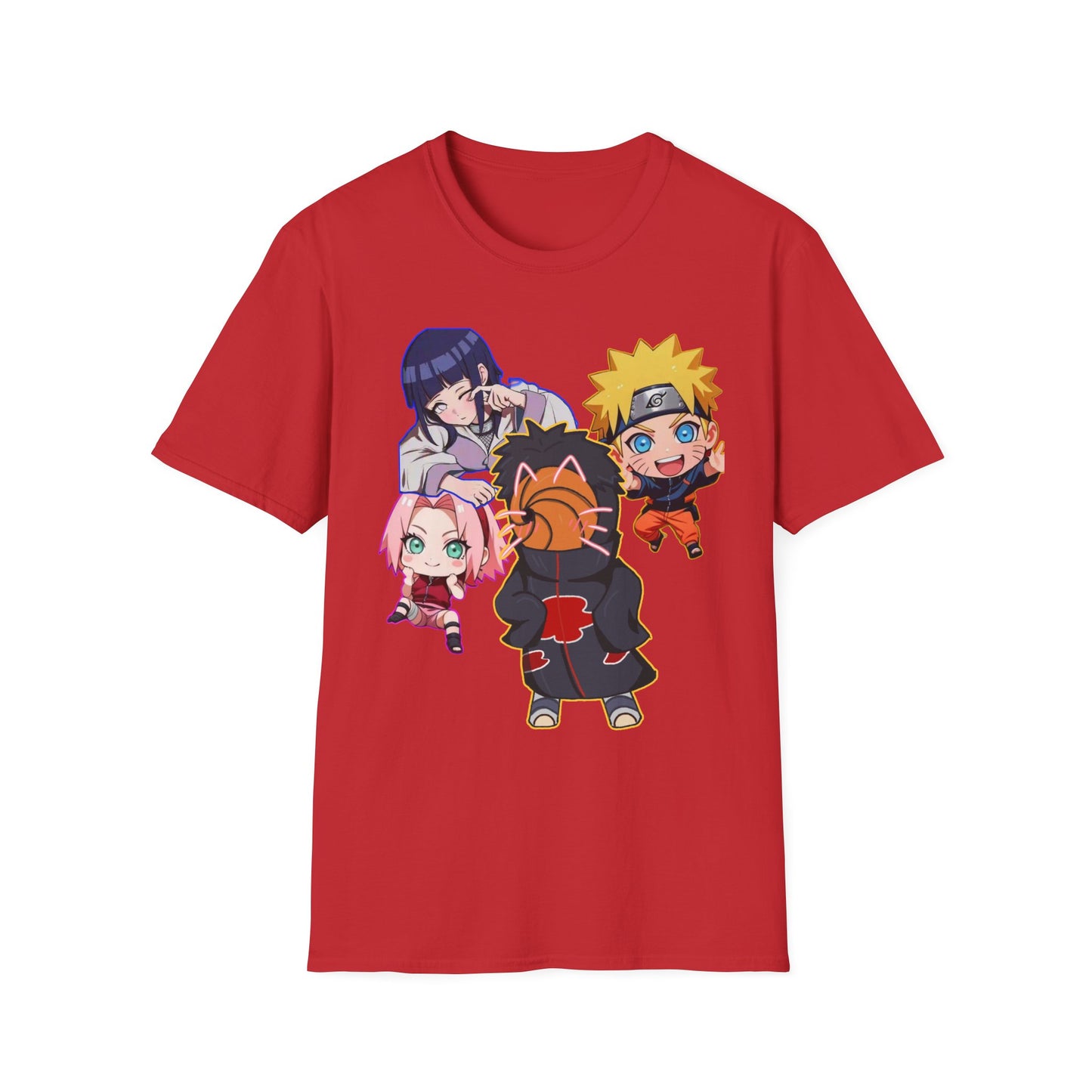Anime Character Naruto 3T-Shirt, Softstyle Tee for Fans, Gift for Comic Lovers, Unisex Casual Shirt, Birthday Celebration Apparel, Otaku Fashion