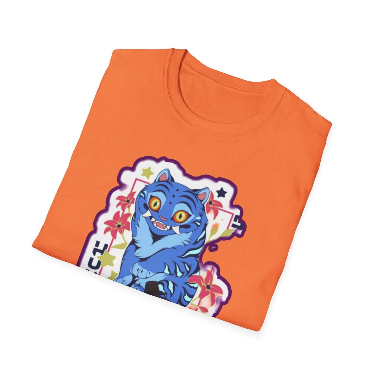 Whimsical Cartoon idol tiger 2 Graphic T-Shirt, Fun Unisex Tee for Kids and Teens, Perfect for Birthdays, Gifts, Casual Wear, Unique Playful Design