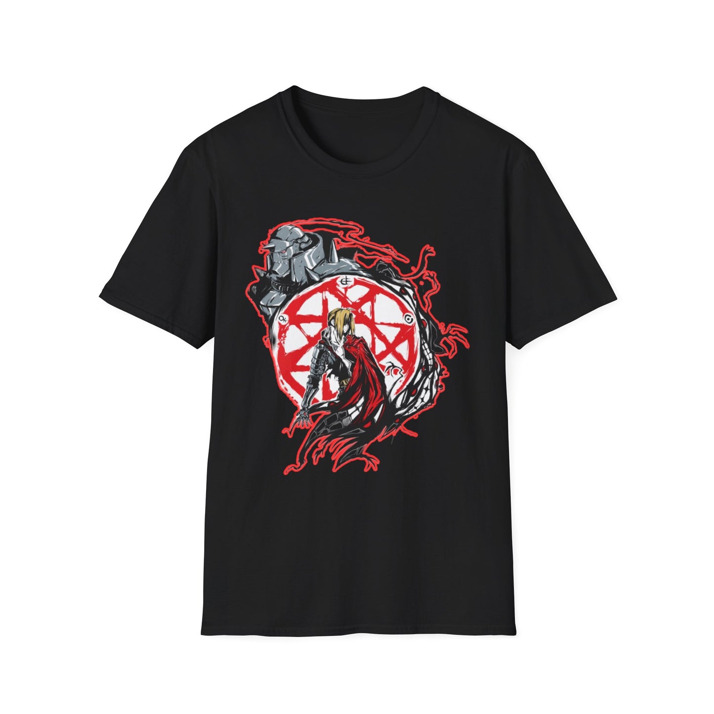 Unisex Graphic Tee fma - Vintage Norse Mythology Design, Casual Wear, Gift for Fans, Birthday, Everyday Style, Cosplay