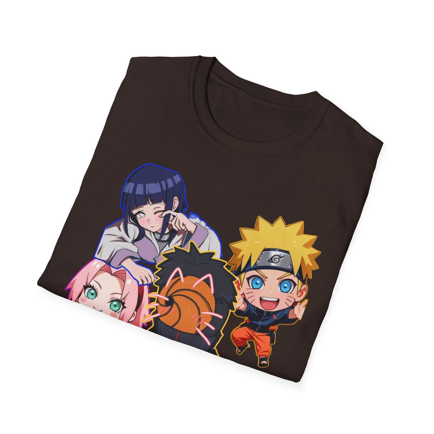 Anime Character Naruto 3T-Shirt, Softstyle Tee for Fans, Gift for Comic Lovers, Unisex Casual Shirt, Birthday Celebration Apparel, Otaku Fashion
