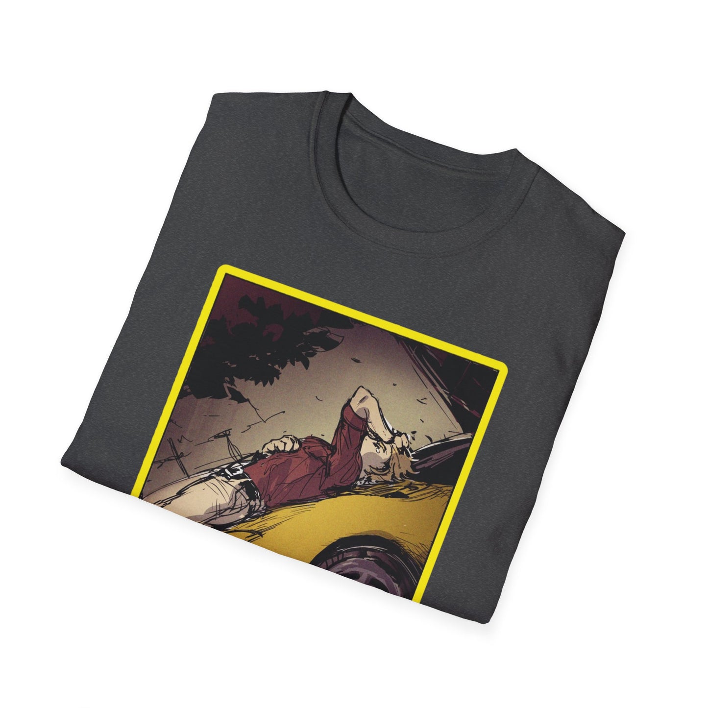 Retro Car Art initial D 11 Unisex Softstyle T-Shirt | Casual Fashion, Graphic Tee, Gift for Car Lovers, Streetwear, Vintage Aesthetic