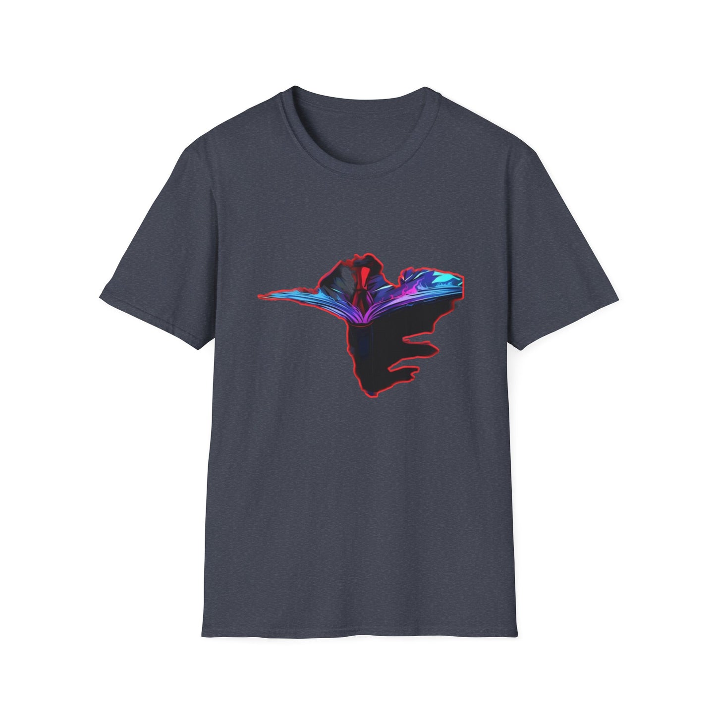 Dn Colorful Artistic Michigan Unisex Softstyle T-Shirt, Casual Wear, Unique Gift, Summer Outfit, Birthday Present, Art Lover's Tee