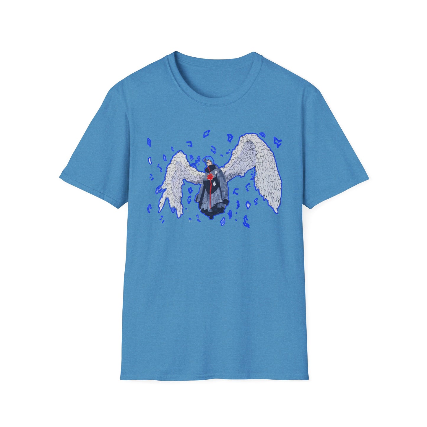 Angel Wings Naruto Unisex Softstyle T-Shirt | Casual Aesthetic Tee for Daily Wear, Gift for Her, Art-Inspired Fashion, Unique Graphic Tee
