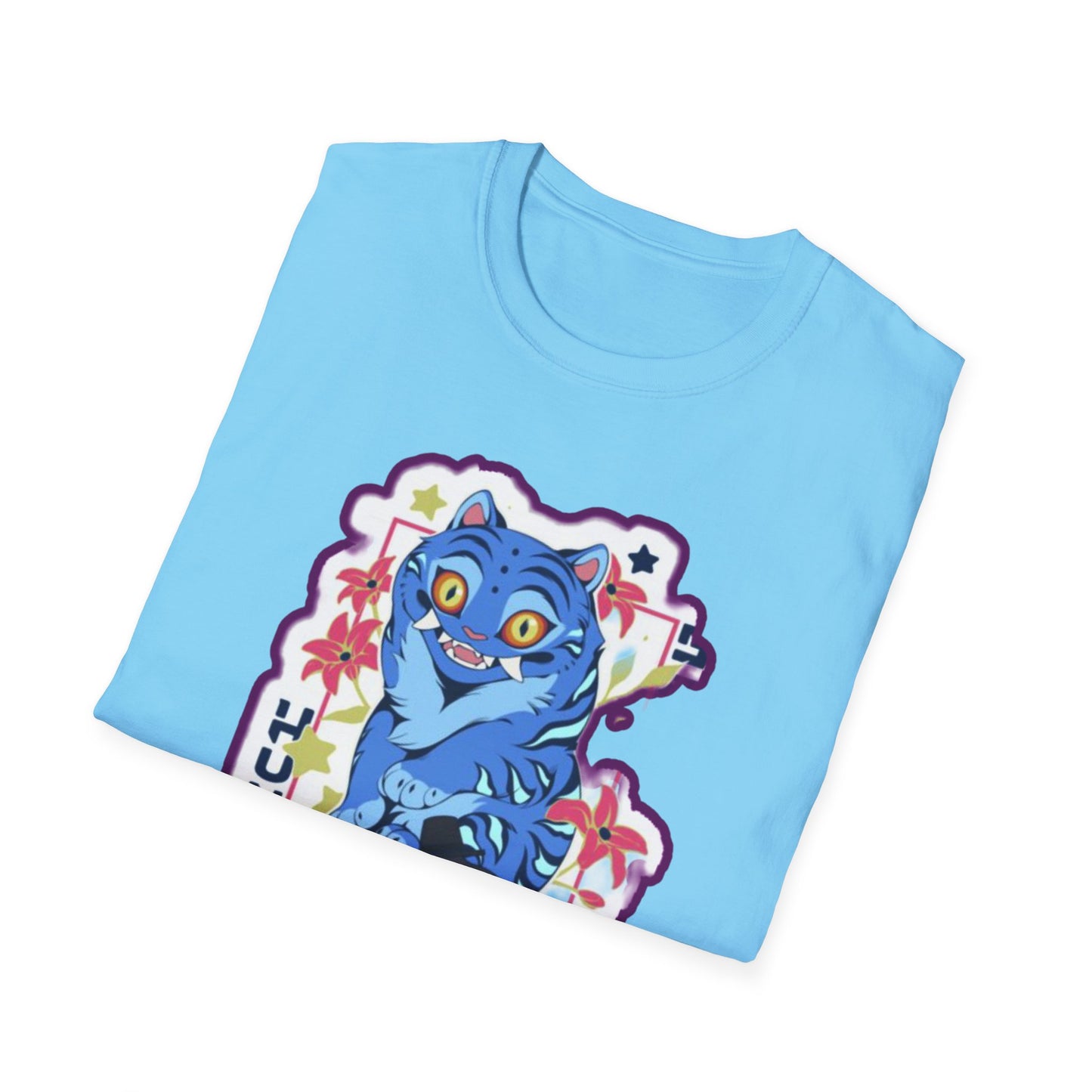 Whimsical Cartoon idol tiger 2 Graphic T-Shirt, Fun Unisex Tee for Kids and Teens, Perfect for Birthdays, Gifts, Casual Wear, Unique Playful Design