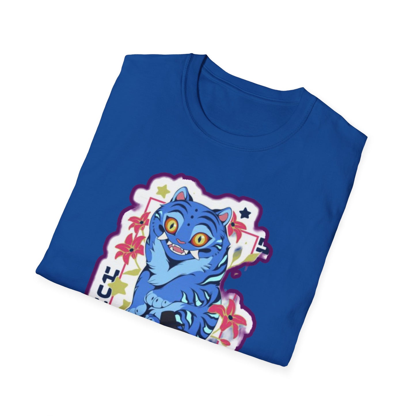 Whimsical Cartoon idol tiger 2 Graphic T-Shirt, Fun Unisex Tee for Kids and Teens, Perfect for Birthdays, Gifts, Casual Wear, Unique Playful Design