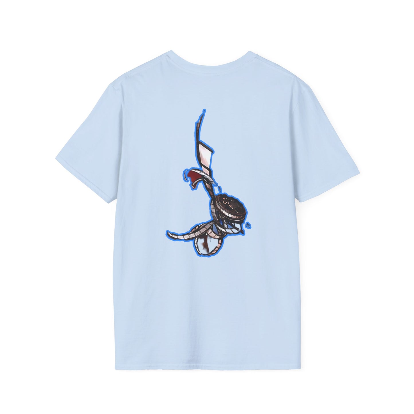 Cute Anime Graphic erased T-Shirt, Unisex Softstyle Tee for Fans, Cozy Everyday Wear, Perfect Gift for Teens, Anime Merchandise
