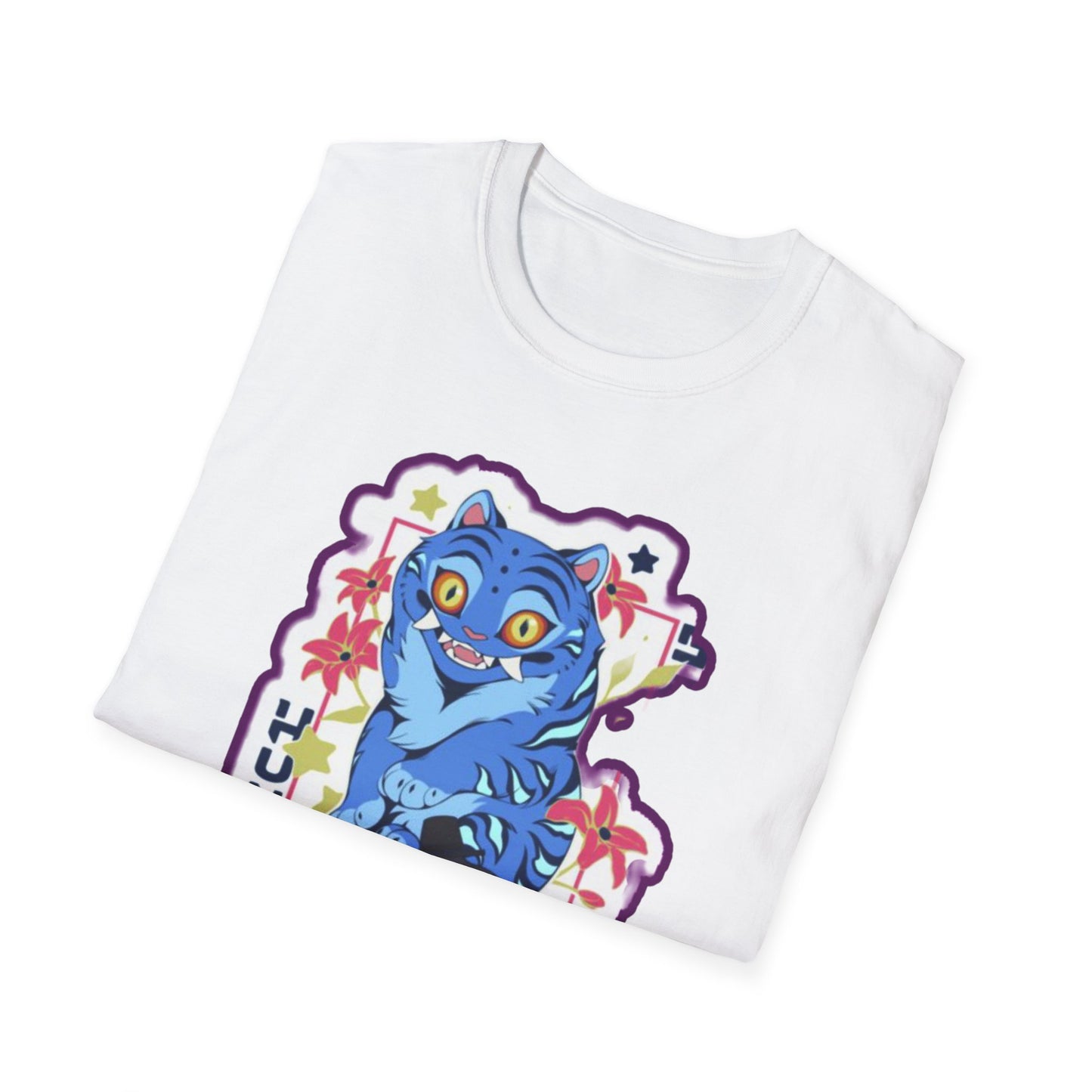 Whimsical Cartoon idol tiger 2 Graphic T-Shirt, Fun Unisex Tee for Kids and Teens, Perfect for Birthdays, Gifts, Casual Wear, Unique Playful Design