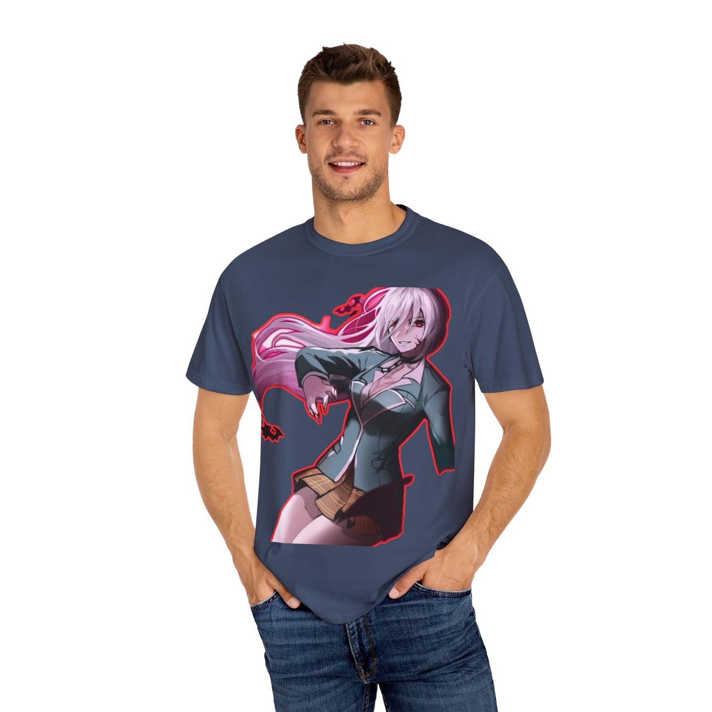 Anime-Themed T-Shirt Featuring Bold Artwork