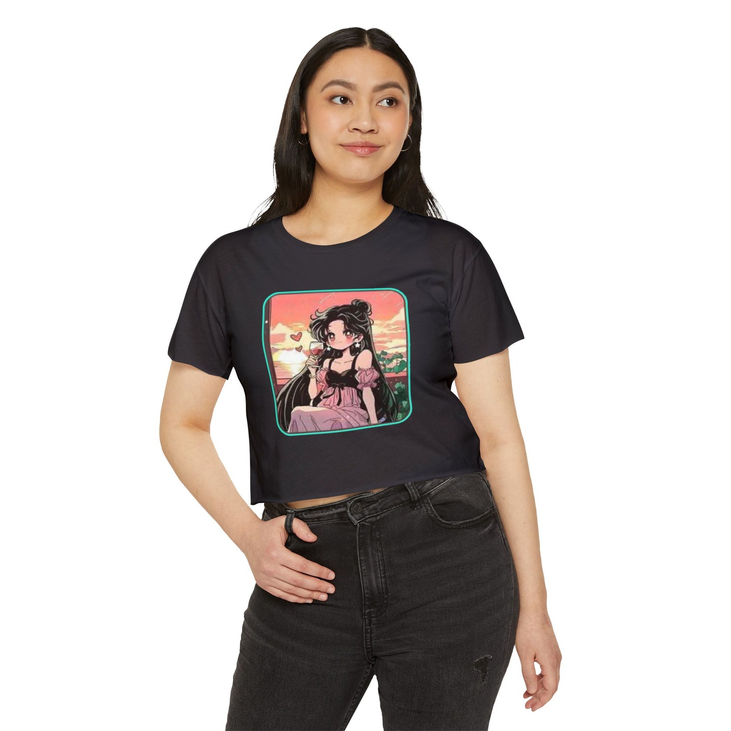 Chic Festival sailor moon 17 Crop Top | Anime Style T-Shirt, Summer Fashion, Music Festival Outfit, Casual Wear, Gift for Her
