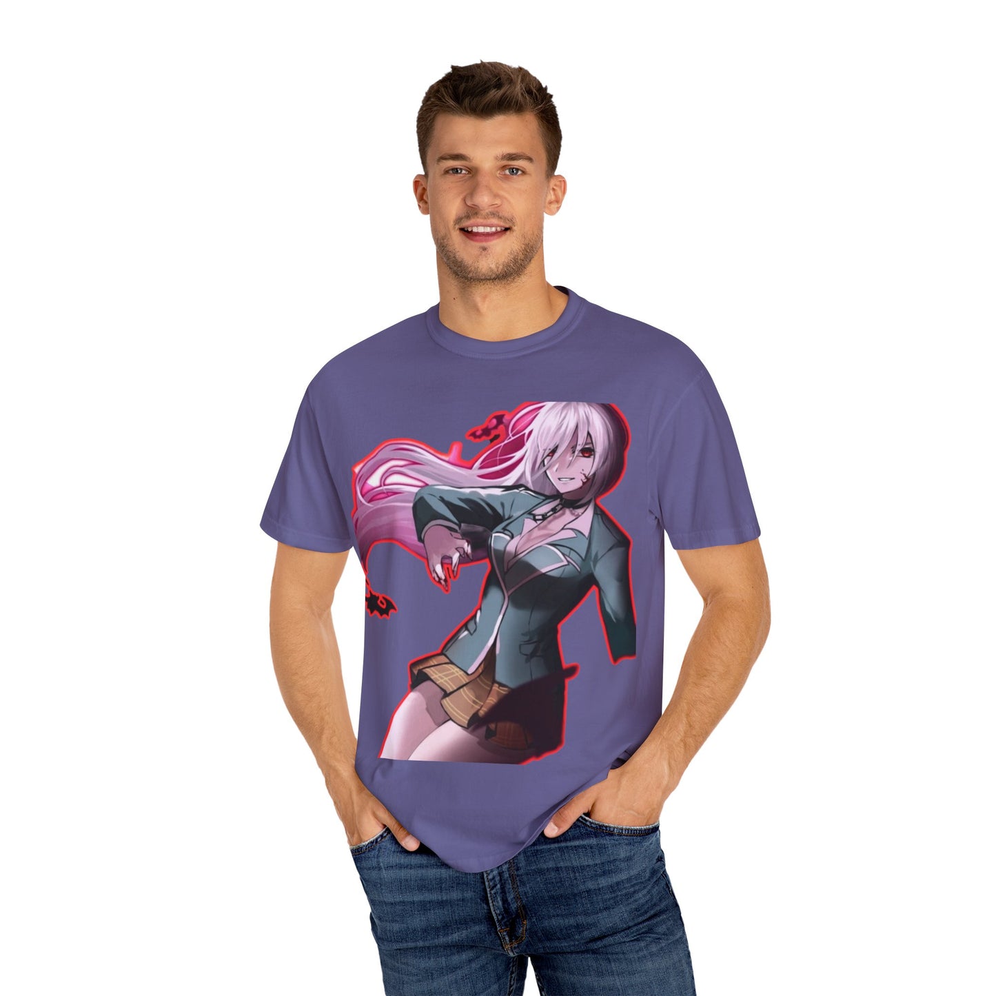Anime-Themed T-Shirt Featuring Bold Artwork