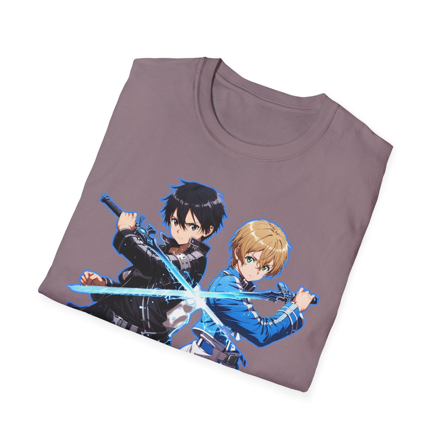 Anime-Inspired sao 10 Unisex Softstyle T-Shirt, Casual Wear, Gift for Otaku, Birthday Present, Soft Graphic Tee