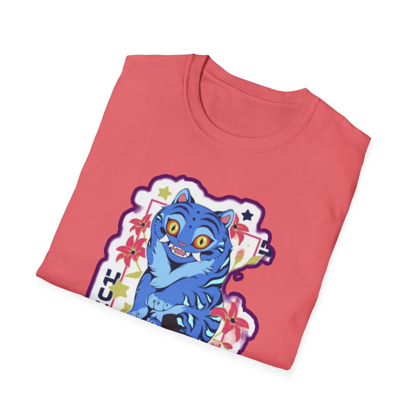 Whimsical Cartoon idol tiger 2 Graphic T-Shirt, Fun Unisex Tee for Kids and Teens, Perfect for Birthdays, Gifts, Casual Wear, Unique Playful Design
