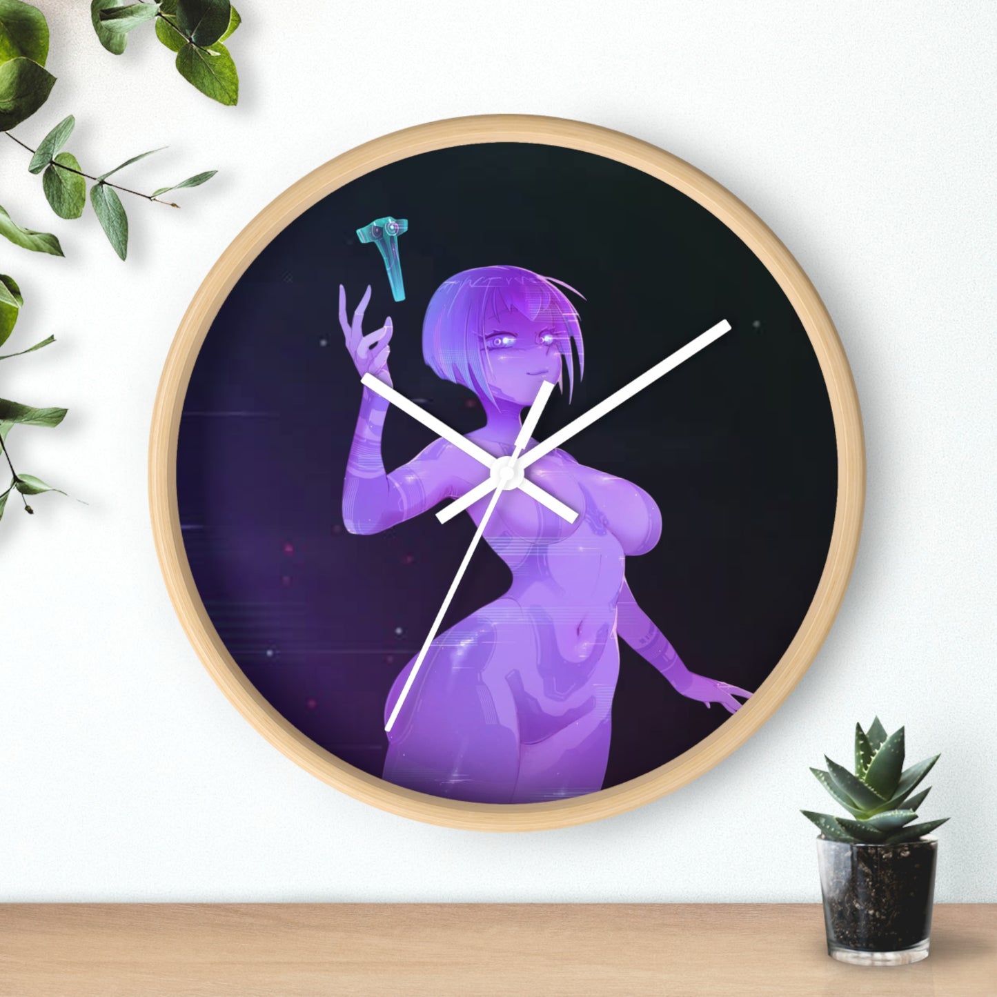 Anime Character Wall Clock | Unique Decor for Fan, Stylish Timepiece, Gift for Otaku, Bedroom Wall Art, Home Decor