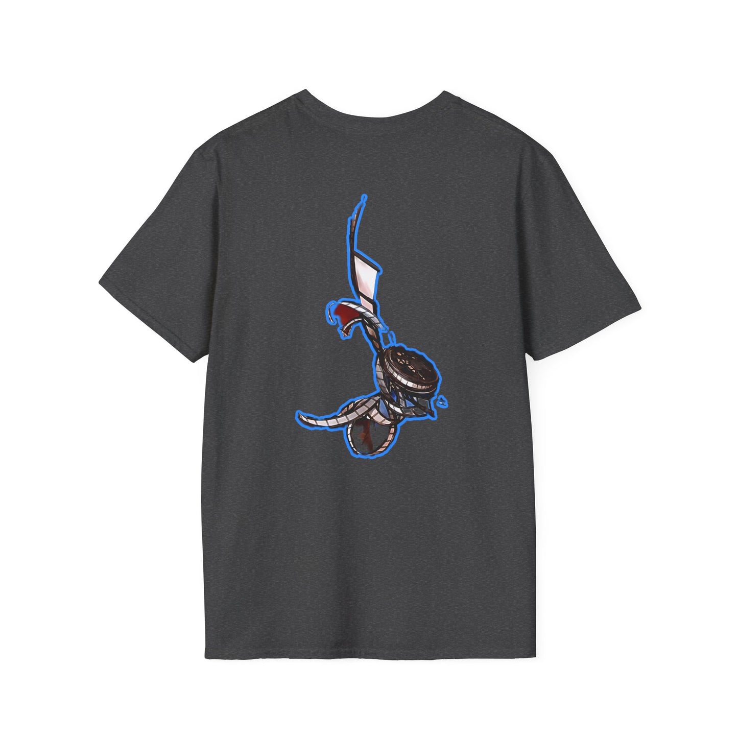 Cute Anime Graphic erased T-Shirt, Unisex Softstyle Tee for Fans, Cozy Everyday Wear, Perfect Gift for Teens, Anime Merchandise