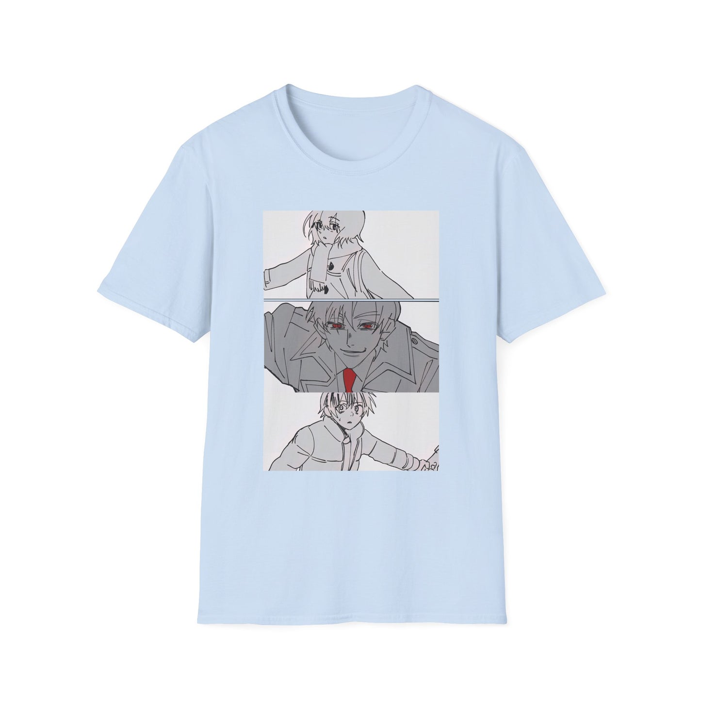 Artistic Unisex erased 2 T-Shirt - Graphic Tee for Anime Lovers, Casual Wear for Parties, Birthdays, and Comic Con
