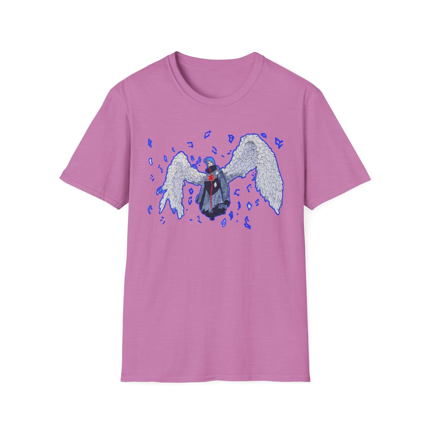 Angel Wings Naruto Unisex Softstyle T-Shirt | Casual Aesthetic Tee for Daily Wear, Gift for Her, Art-Inspired Fashion, Unique Graphic Tee