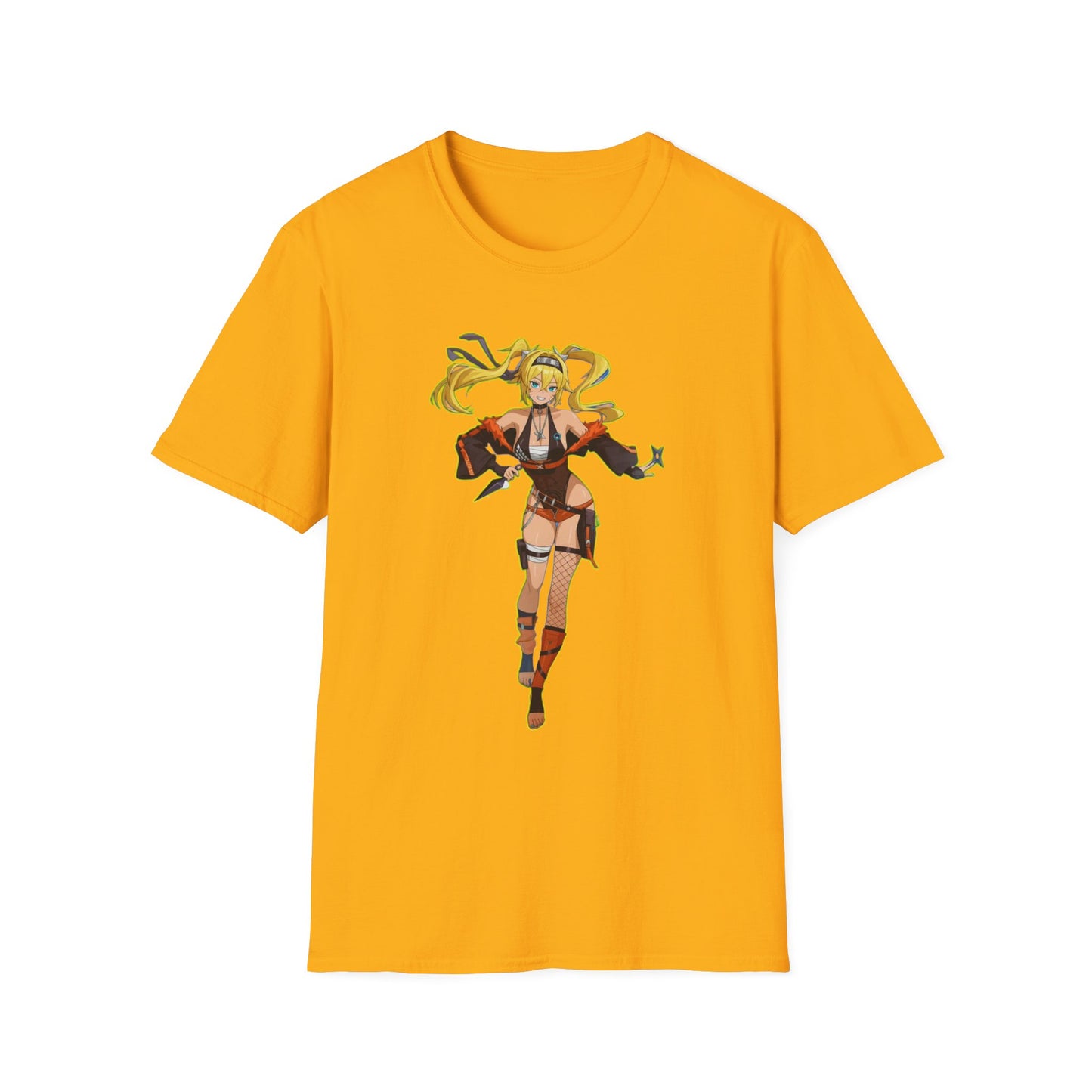 Anime-Inspired Naruto 8 Unisex Softstyle T-Shirt, Casual Wear, Gifts for Gamers, Comic Con Apparel, Unique Fashion Statement