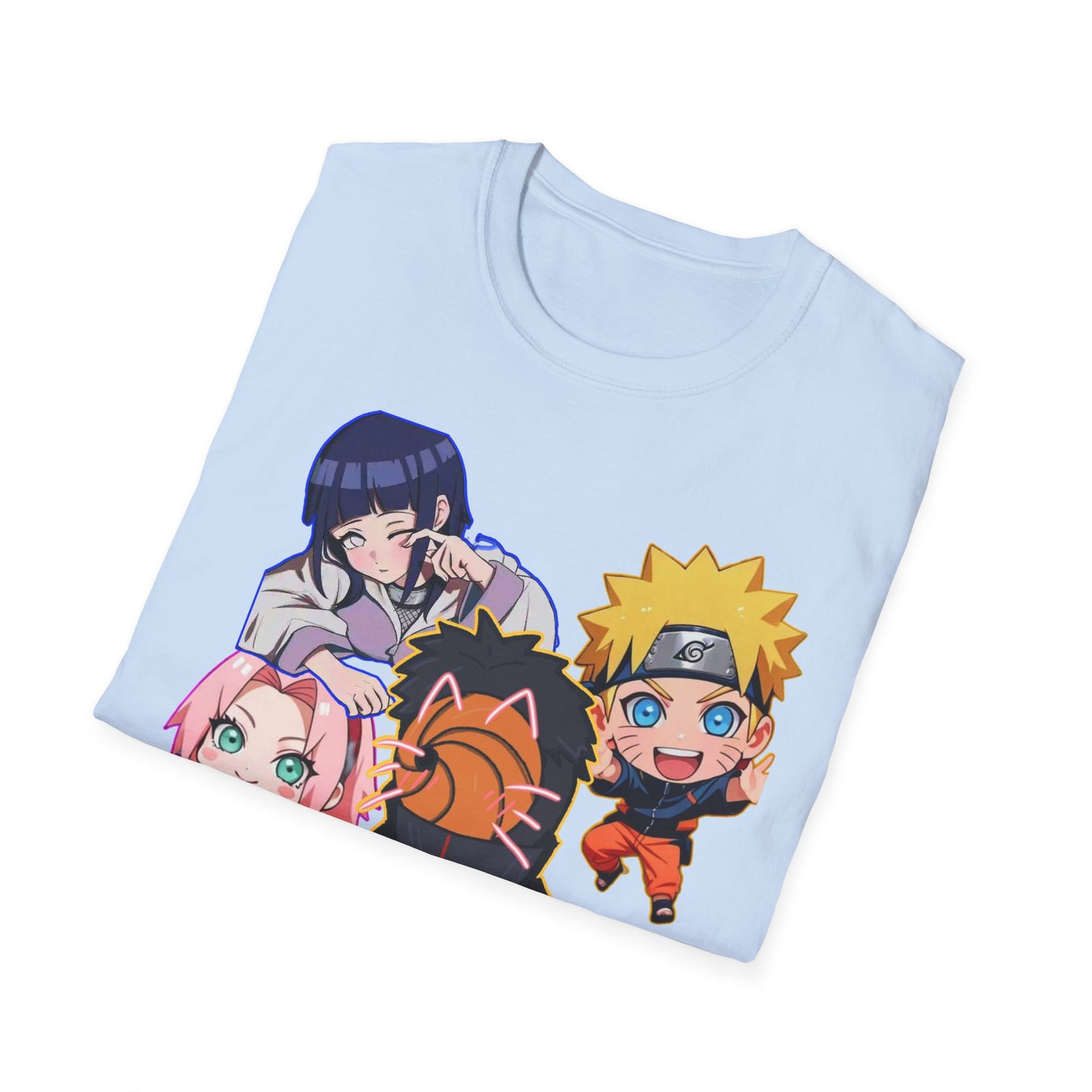 Anime Character Naruto 3T-Shirt, Softstyle Tee for Fans, Gift for Comic Lovers, Unisex Casual Shirt, Birthday Celebration Apparel, Otaku Fashion