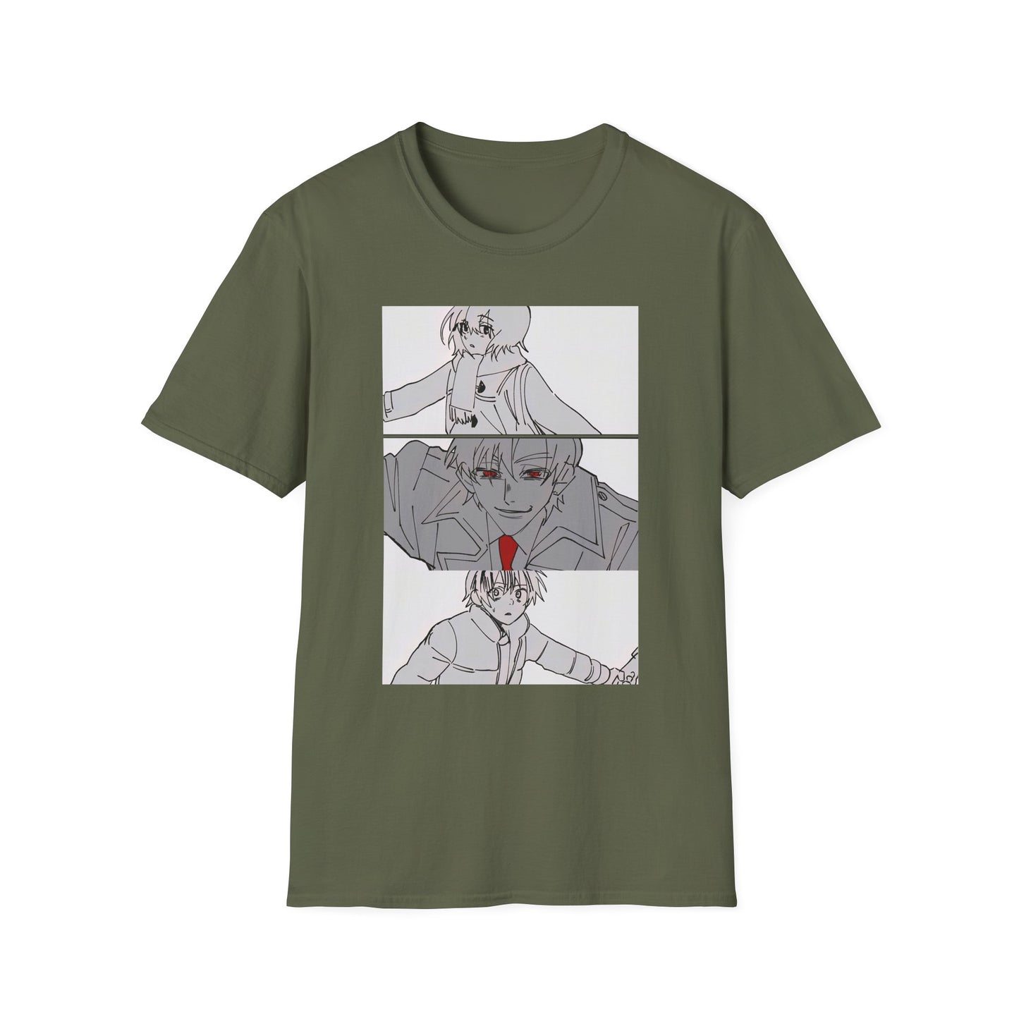 Artistic Unisex erased 2 T-Shirt - Graphic Tee for Anime Lovers, Casual Wear for Parties, Birthdays, and Comic Con