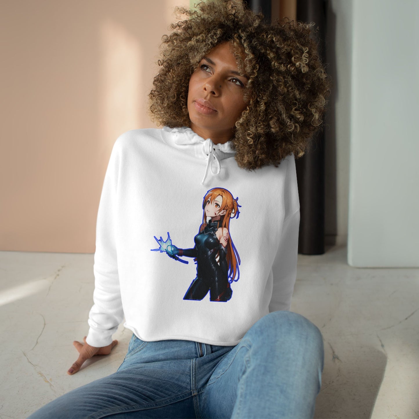 Copy of Trendy Crop Hoodie sao 2 with Unique Designs, Anime Aesthetic, Casual Streetwear, Gift for Fans, Fashion Statement