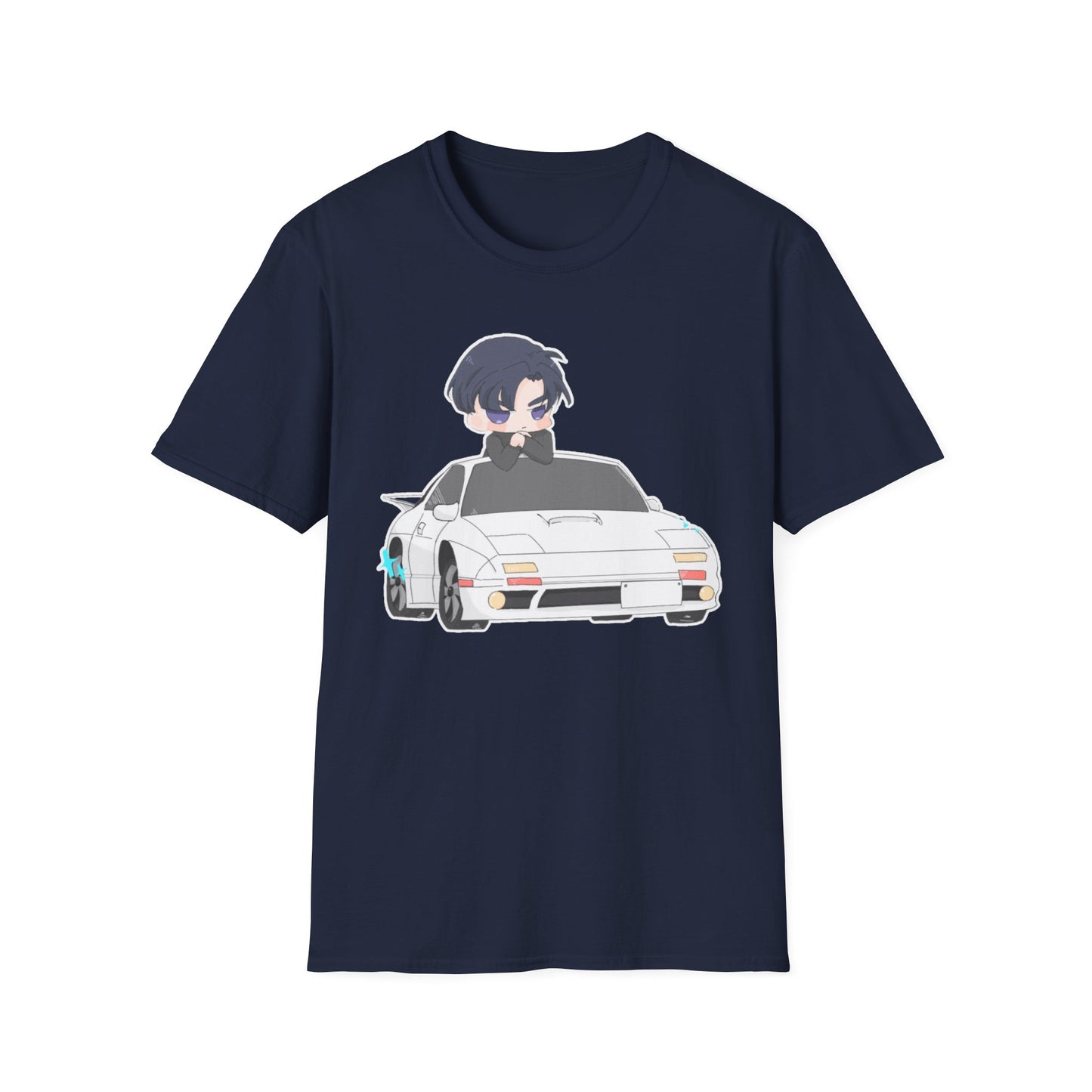Anime Car initial D 4 Chibi T-Shirt, Unisex Graphic Tee, Cool Gift for Car Lovers, Casual Wear, Streetwear Style